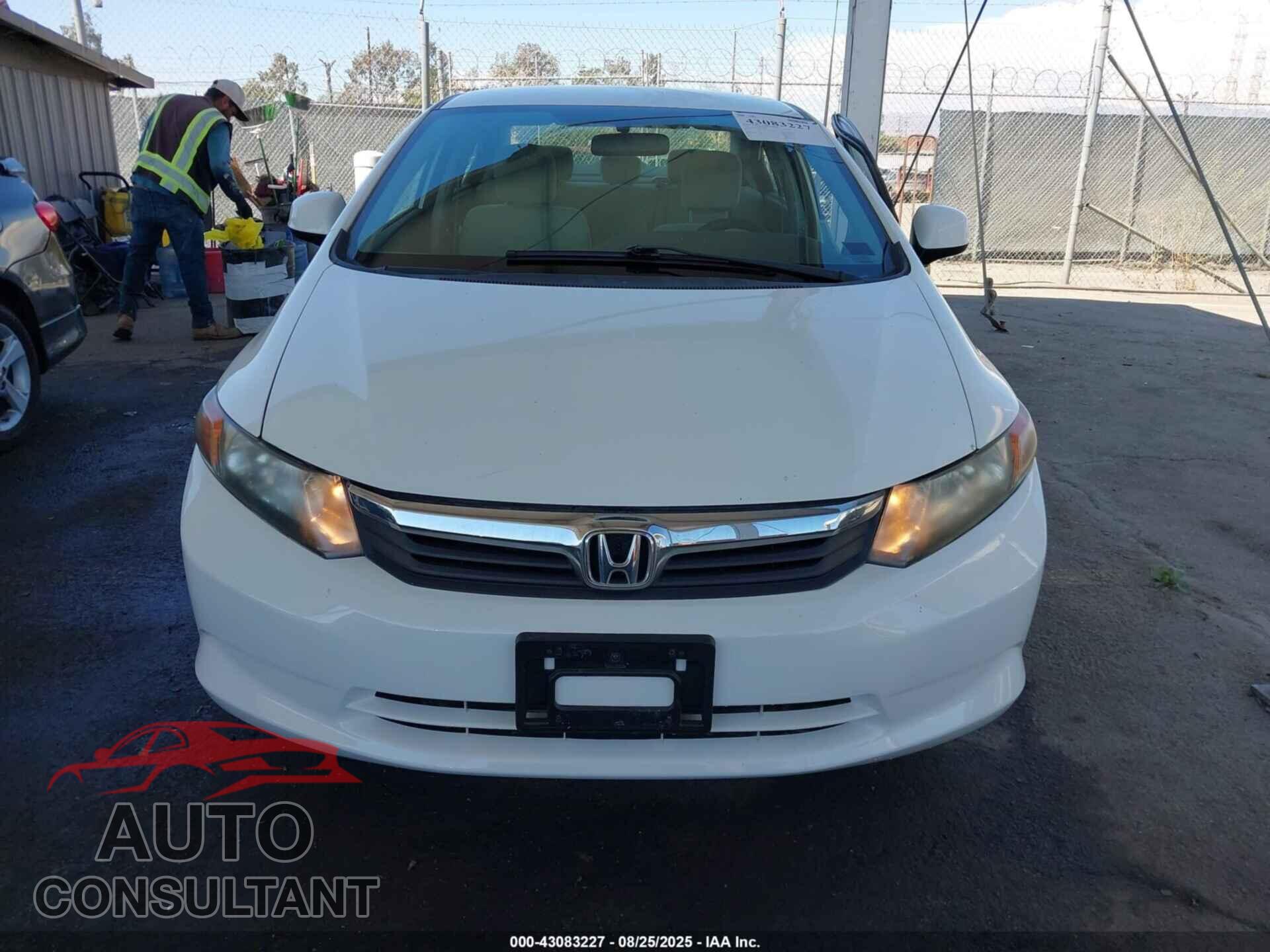 HONDA CIVIC 2012 - 19XFB5F55CE001533