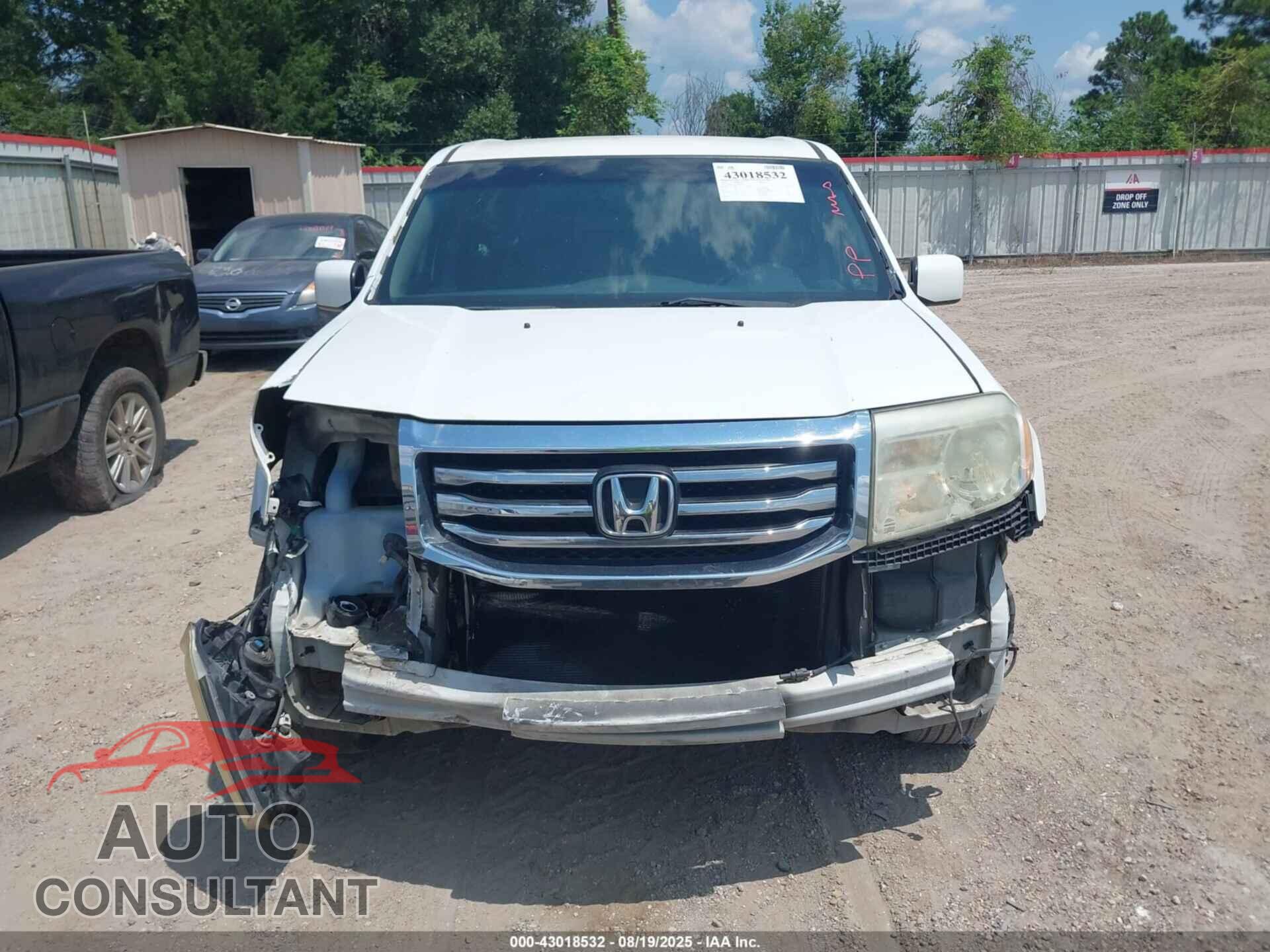 HONDA PILOT 2012 - 5FNYF3H41CB024582