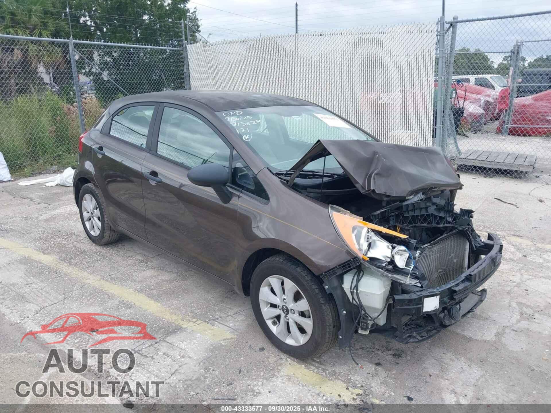 KIA RIO 2016 - KNADN5A35G6629492