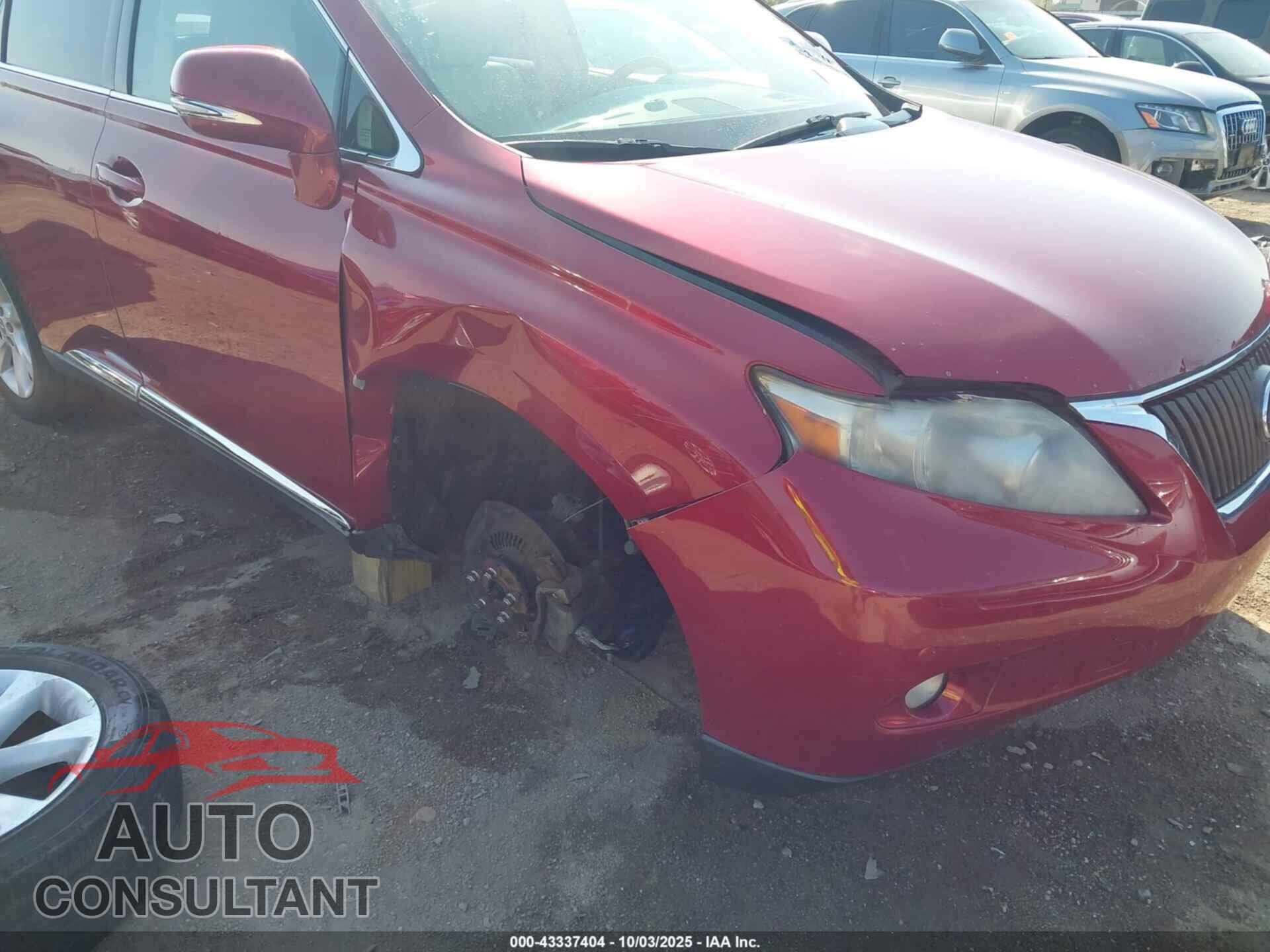 LEXUS RX 350 2012 - 2T2BK1BA3CC143190