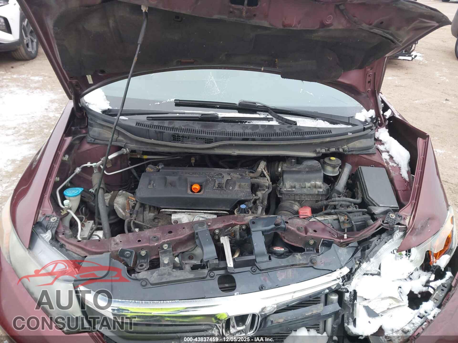 HONDA CIVIC 2012 - 19XFB2F56CE051694