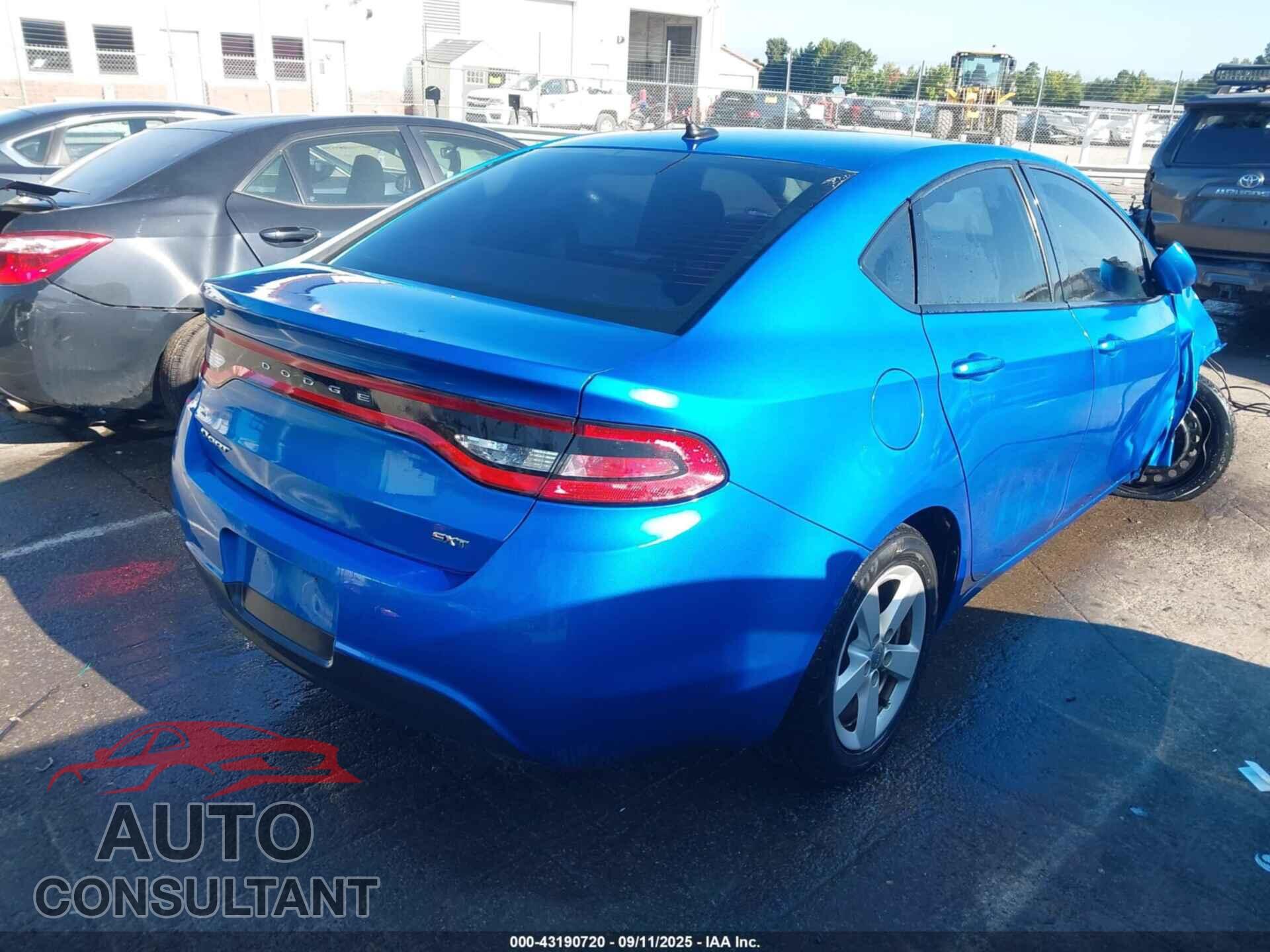 DODGE DART 2016 - 1C3CDFBB7GD667660