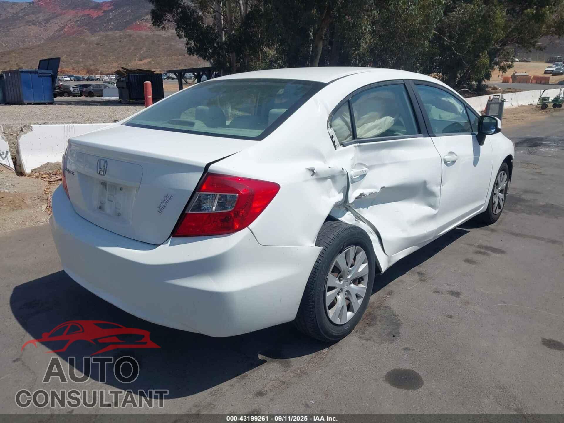 HONDA CIVIC 2012 - 19XFB2F59CE347082