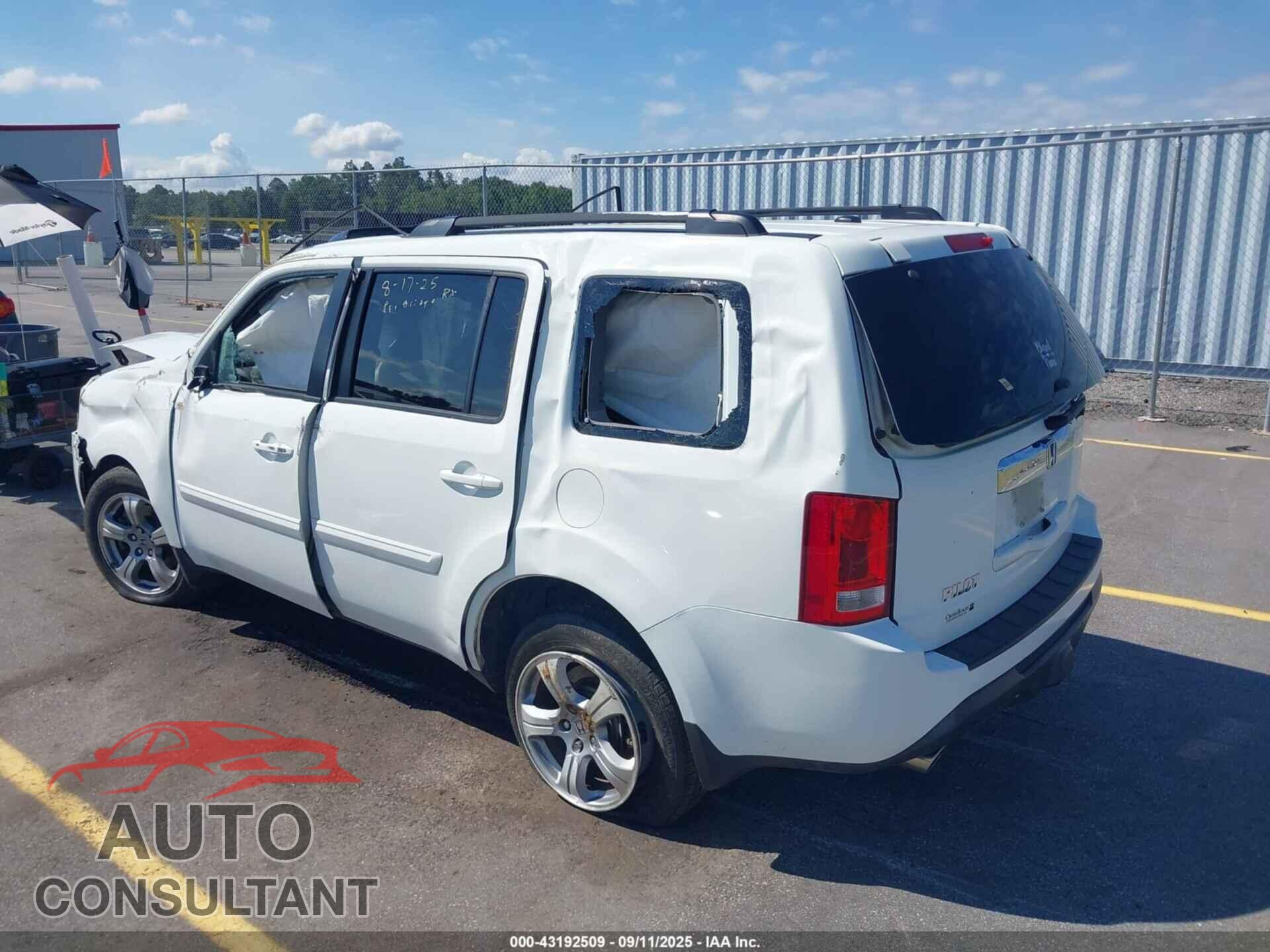 HONDA PILOT 2012 - 5FNYF3H53CB014709