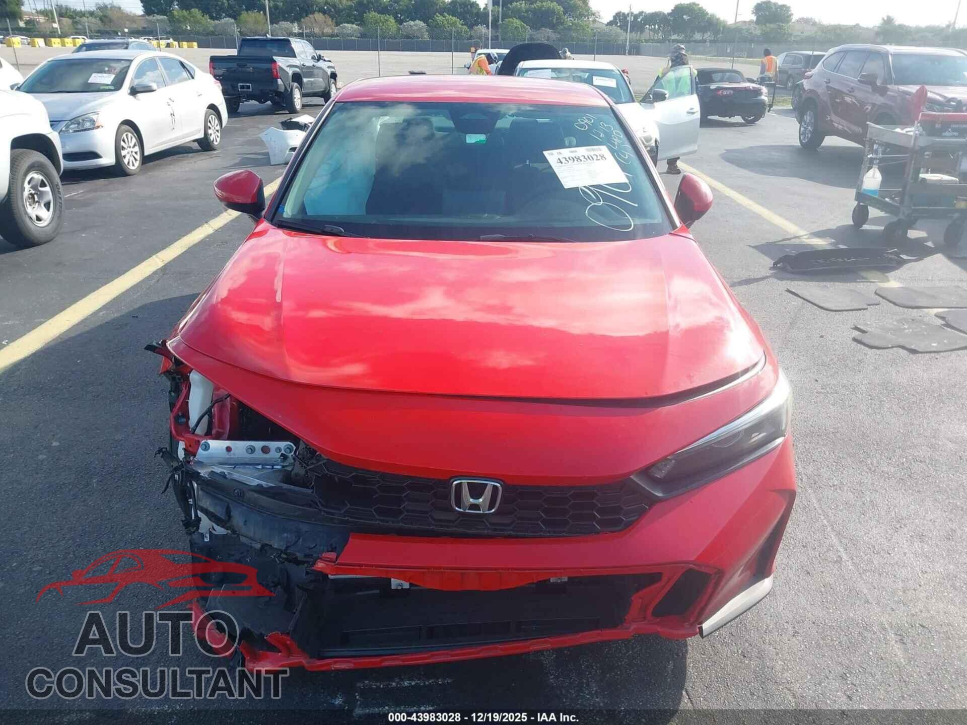 HONDA CIVIC 2025 - 2HGFE2F28SH560901