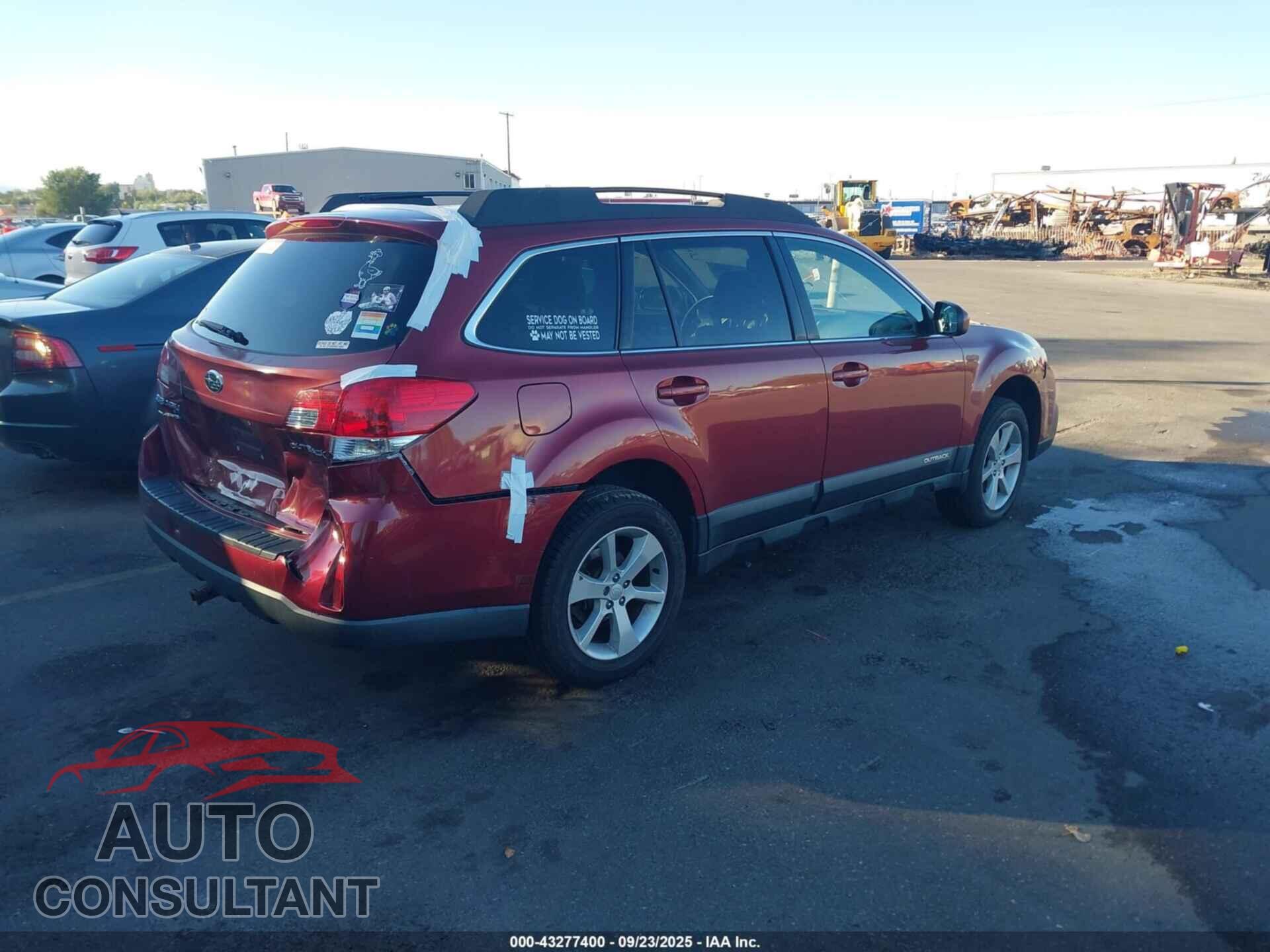 SUBARU OUTBACK 2013 - 4S4BRCCC4D3210042