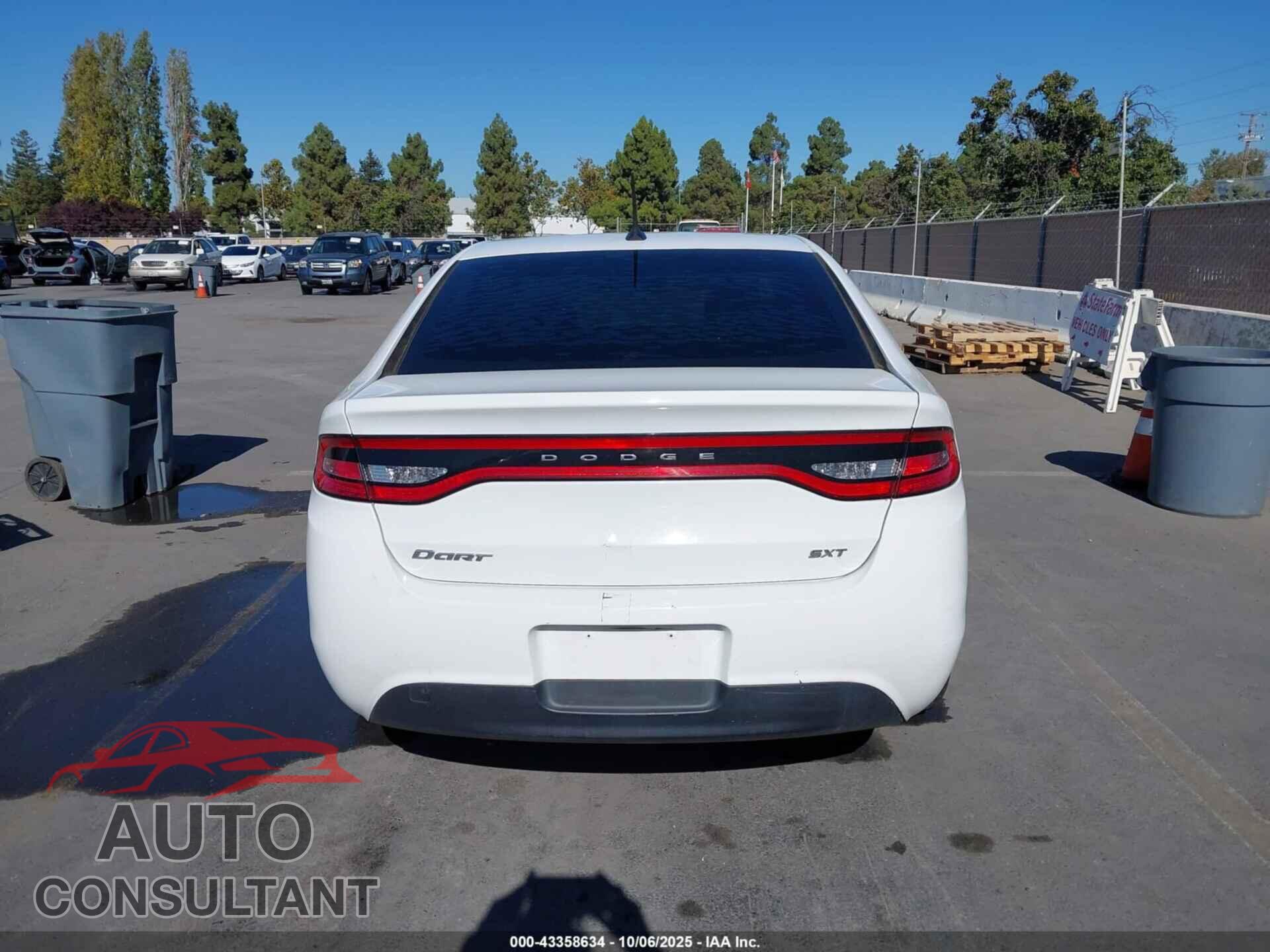 DODGE DART 2015 - 1C3CDFBB7FD404714