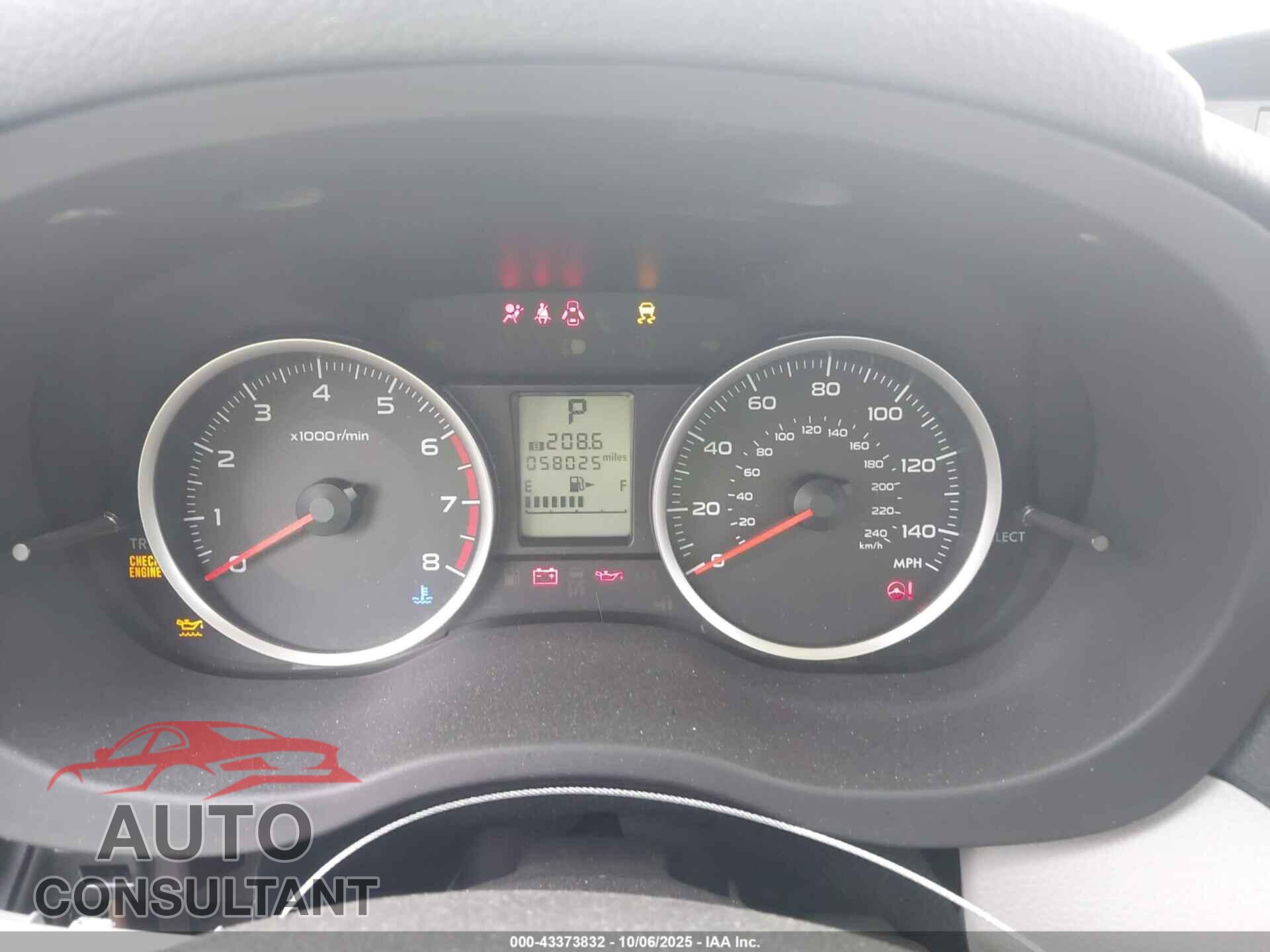 SUBARU FORESTER 2017 - JF2SJABC1HH503540