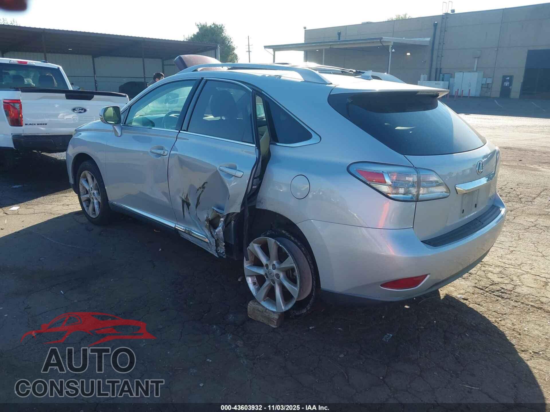 LEXUS RX 350 2011 - 2T2BK1BA5BC115129