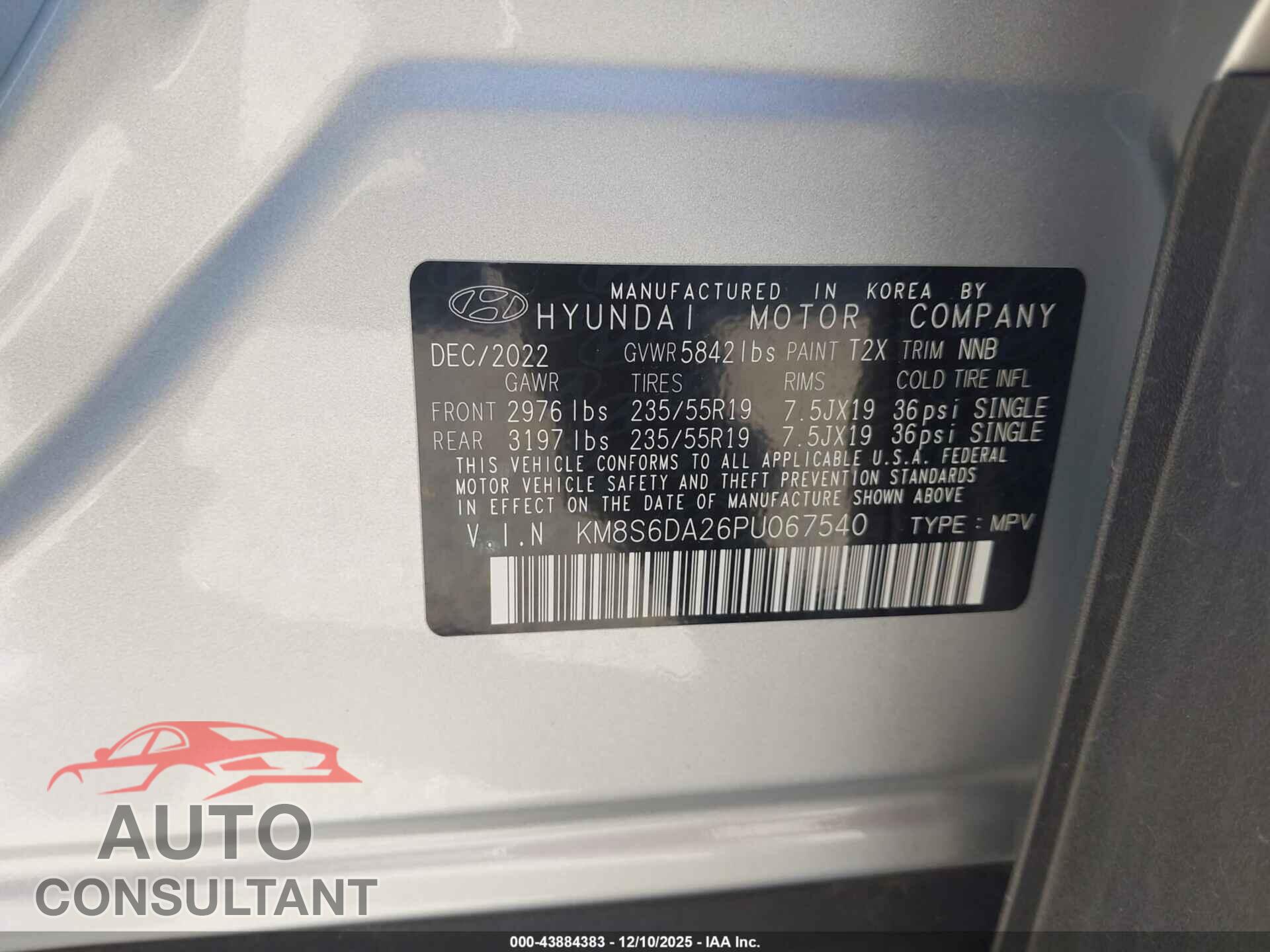 HYUNDAI SANTA FE PLUG-IN HYBRID 2023 - KM8S6DA26PU067540