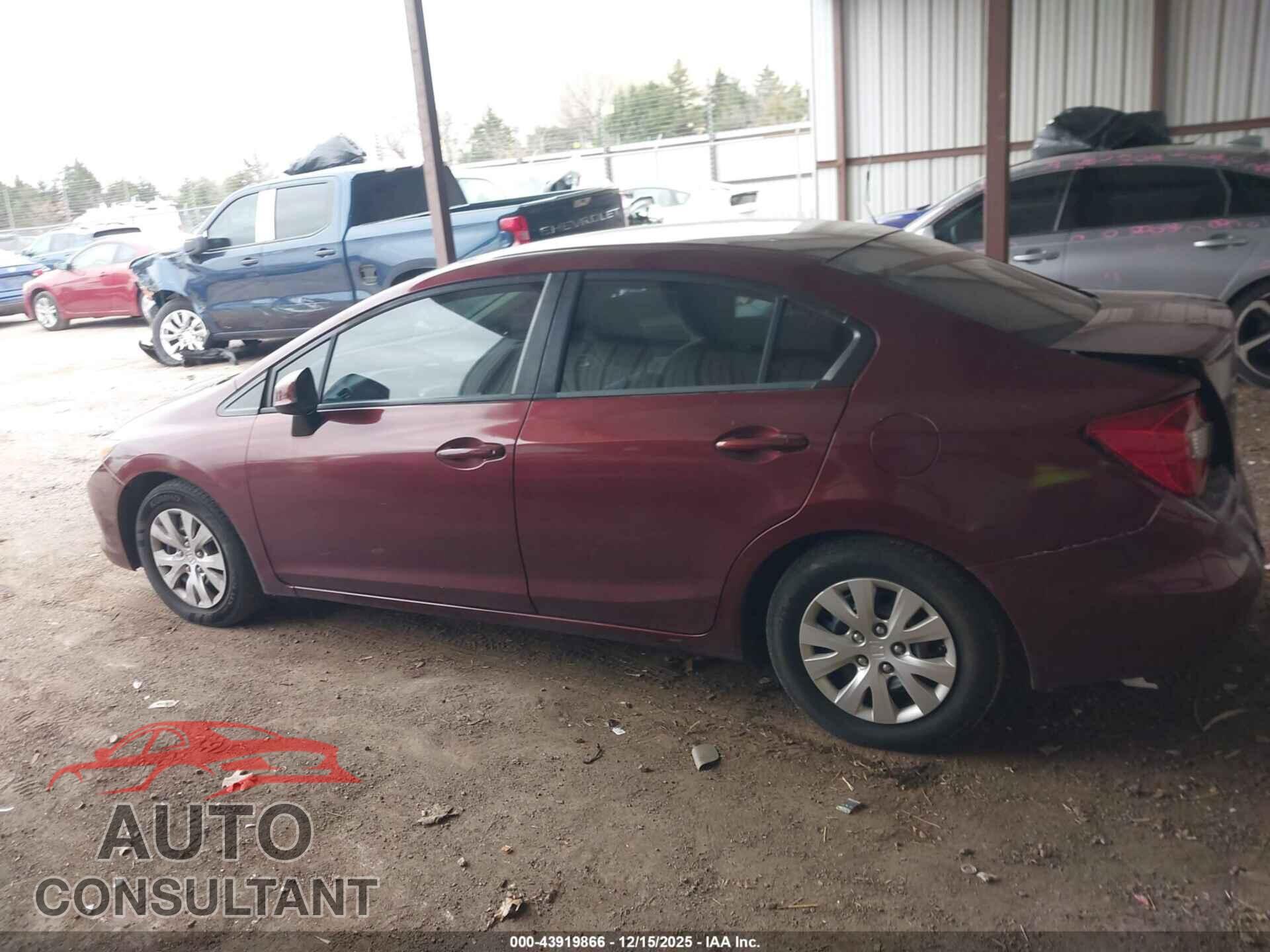 HONDA CIVIC 2012 - 2HGFB2F50CH536564