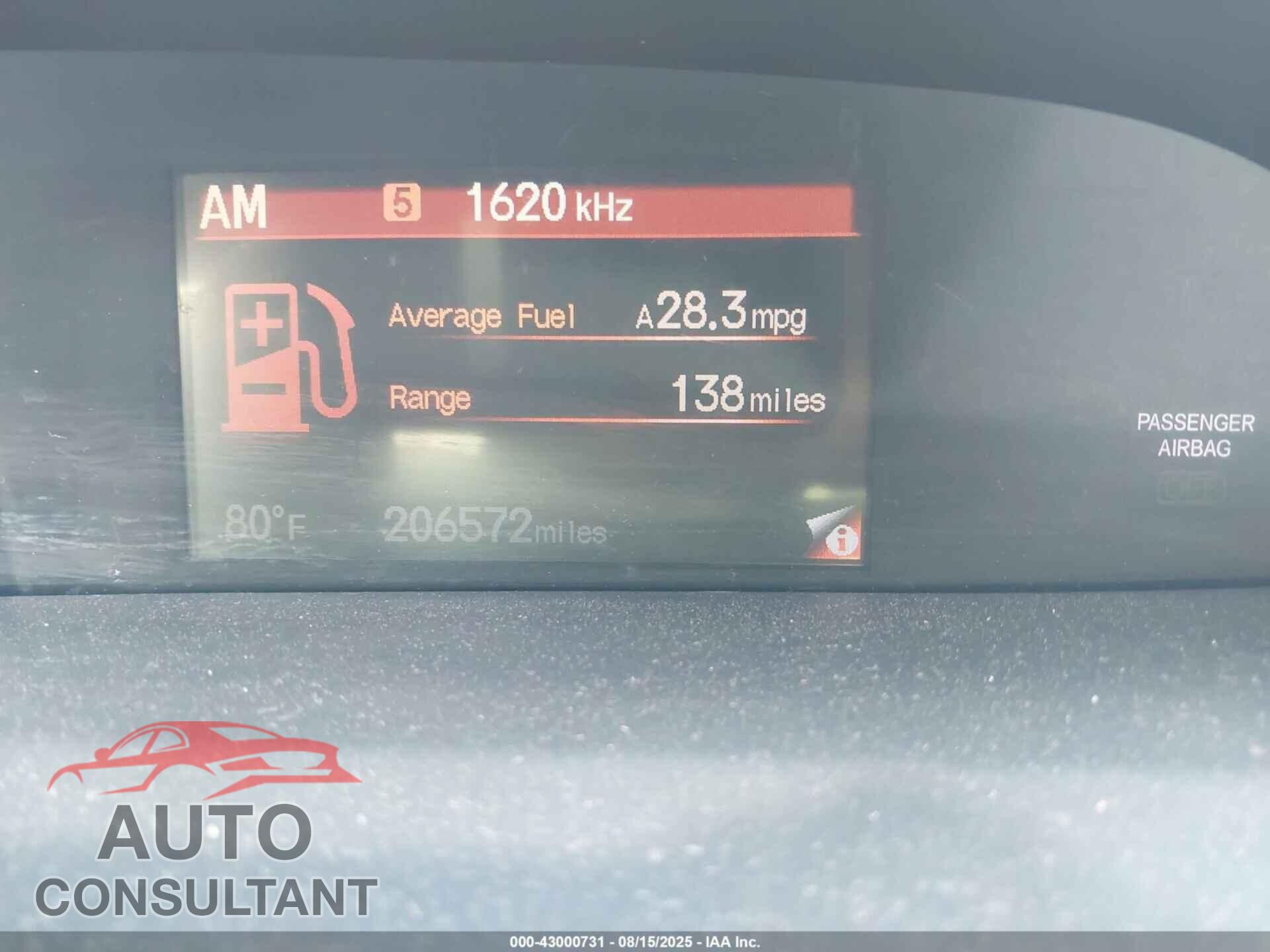 HONDA CIVIC 2013 - 19XFB2F58DE092569