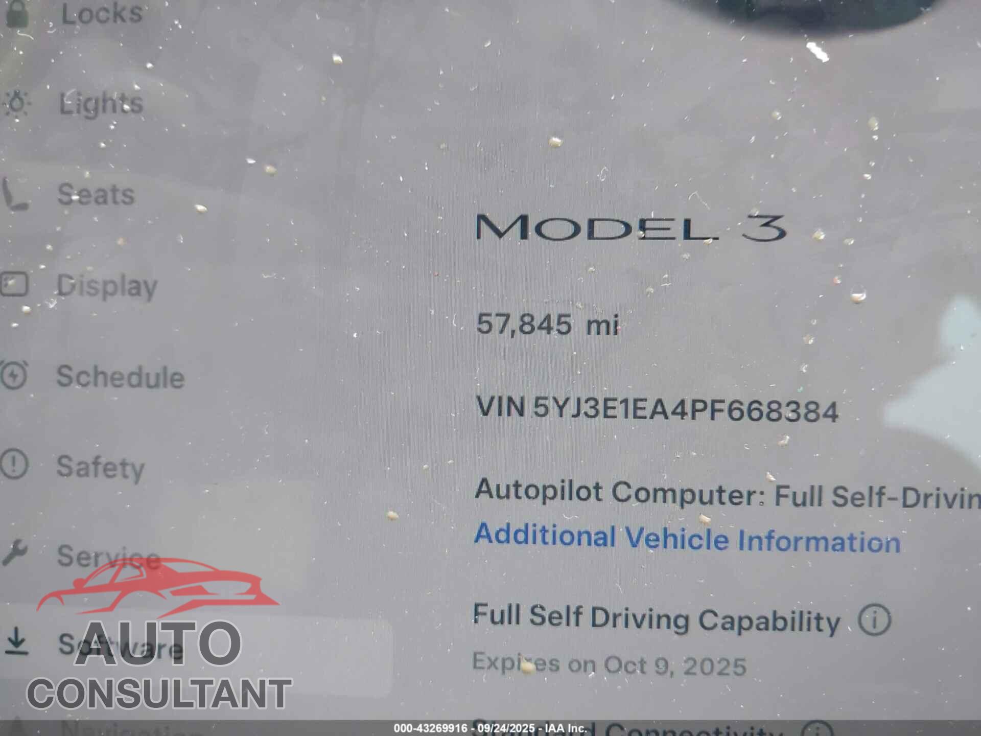 TESLA MODEL 3 2023 - 5YJ3E1EA4PF668384