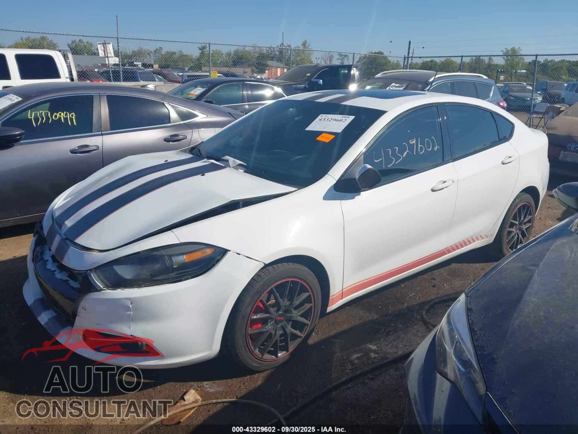 DODGE DART 2013 - 1C3CDFBA7DD199111