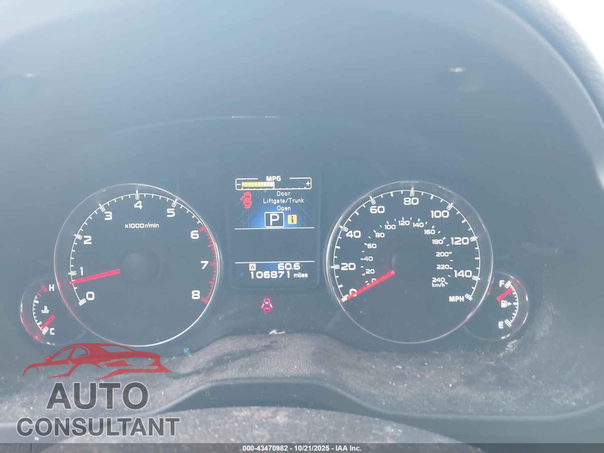 SUBARU OUTBACK 2014 - 4S4BRBLC5E3235852