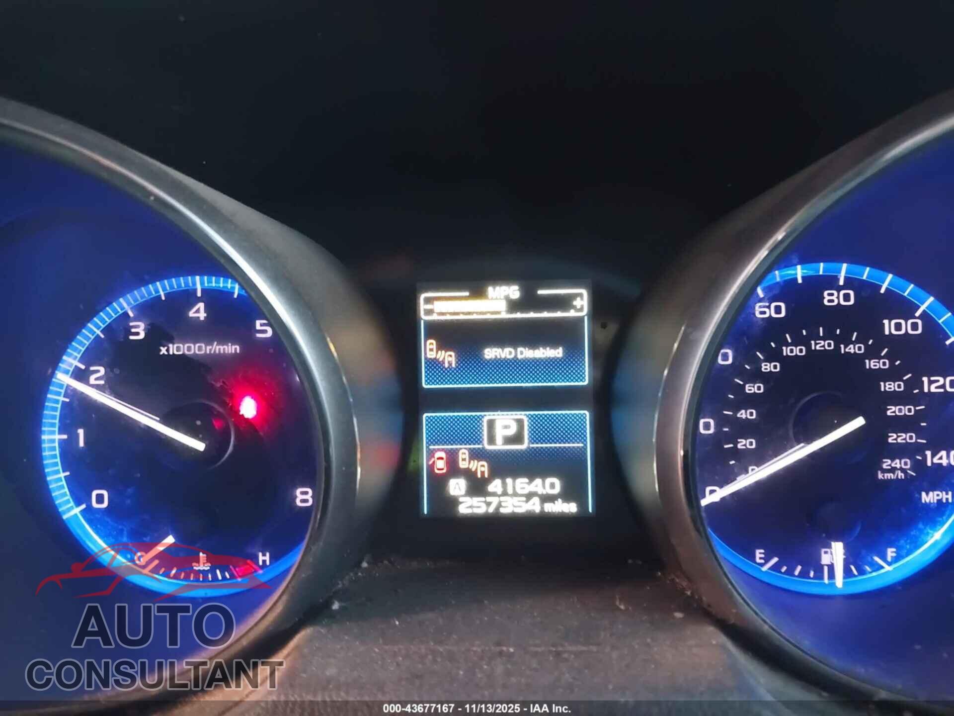 SUBARU OUTBACK 2015 - 4S4BSBLC9F3253261