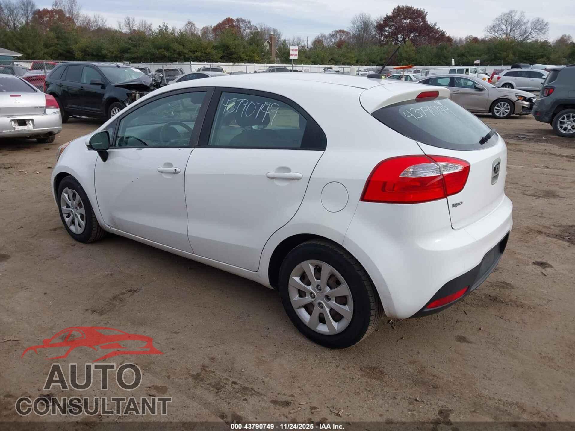 KIA RIO5 2012 - KNADN5A35C6051761