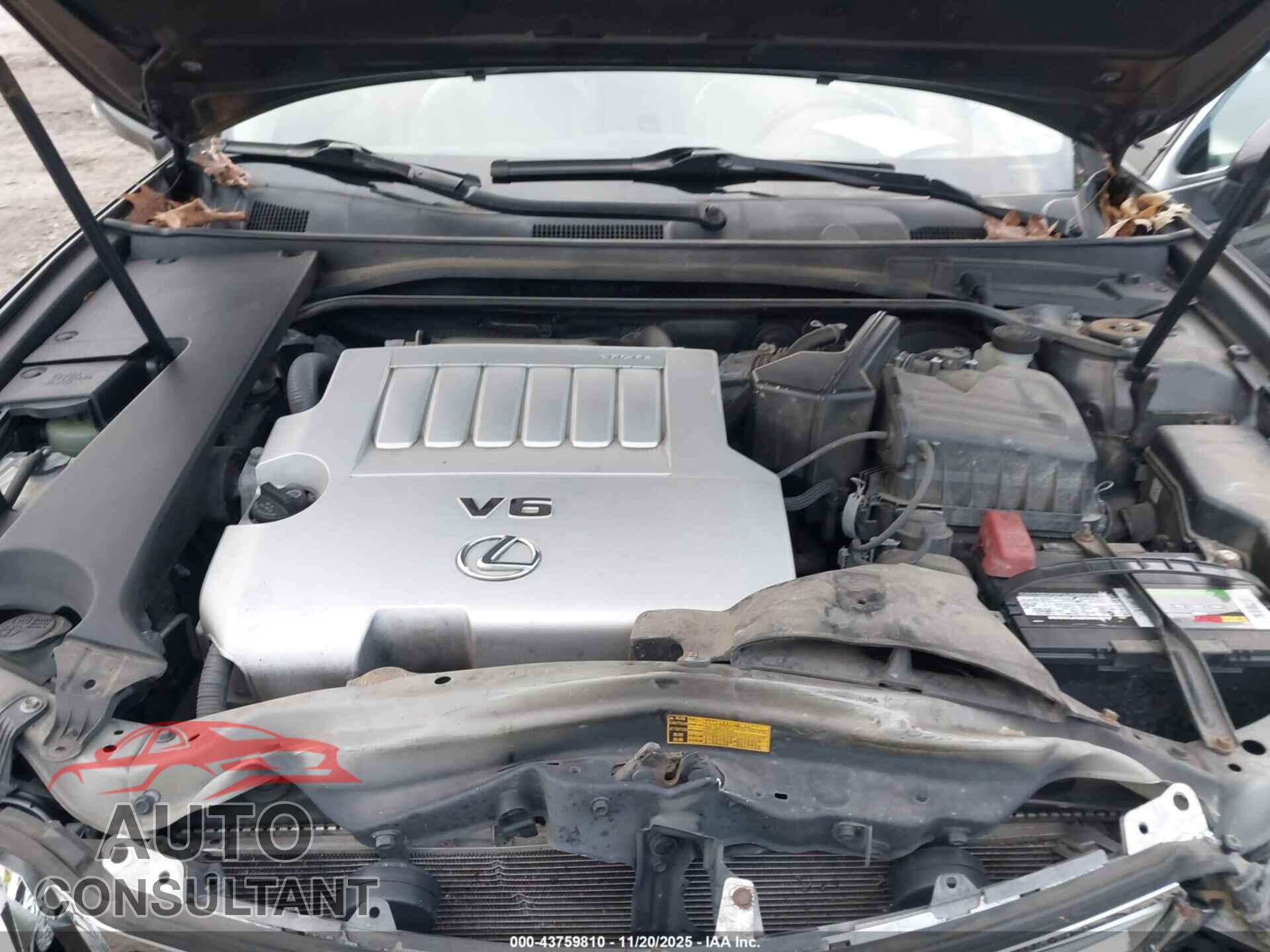 LEXUS ES 350 2011 - JTHBK1EG6B2467623