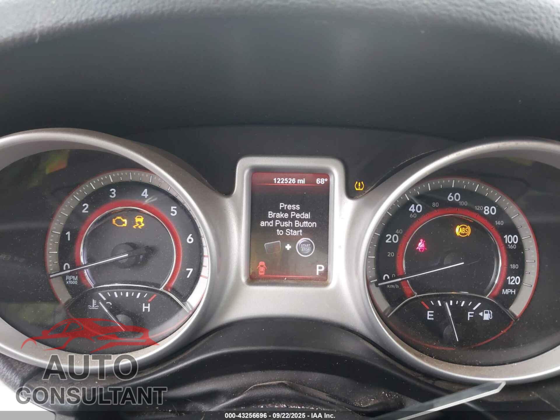 DODGE JOURNEY 2012 - 3C4PDCBG5CT220532