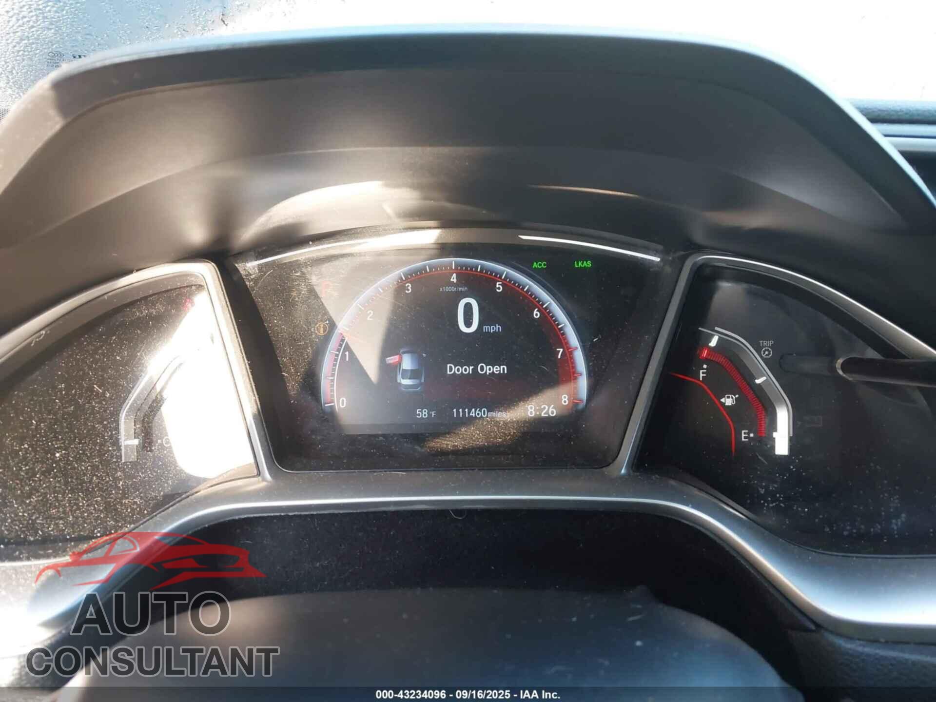 HONDA CIVIC 2019 - 2HGFC2F83KH509736