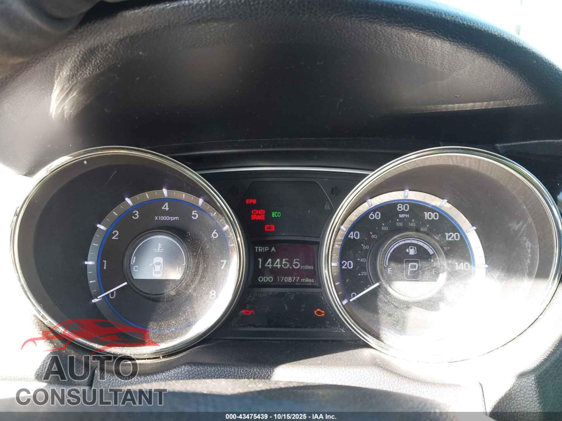 HYUNDAI SONATA 2013 - 5NPEC4AB8DH621452