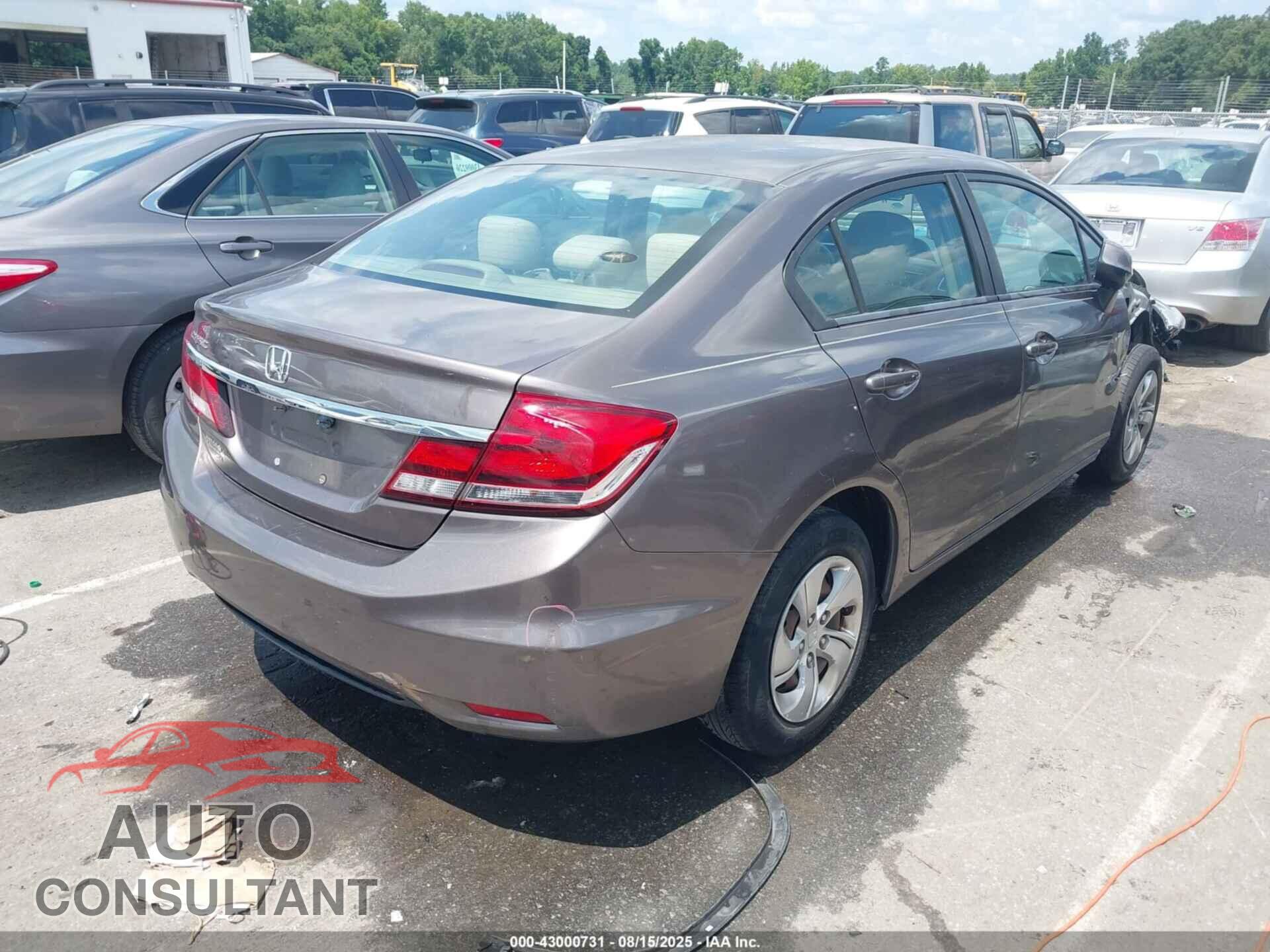 HONDA CIVIC 2013 - 19XFB2F58DE092569