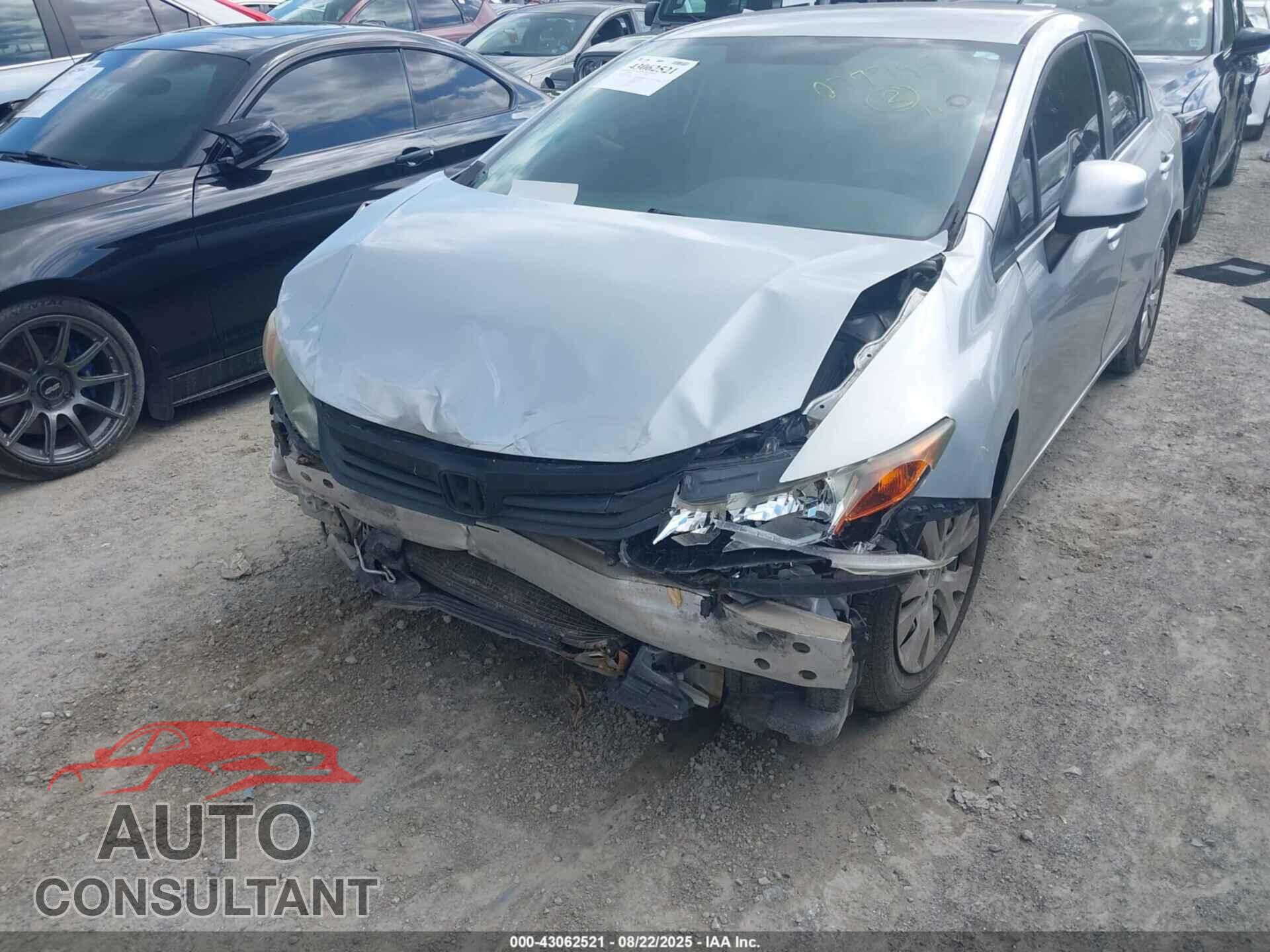 HONDA CIVIC 2012 - 19XFB2F5XCE077795