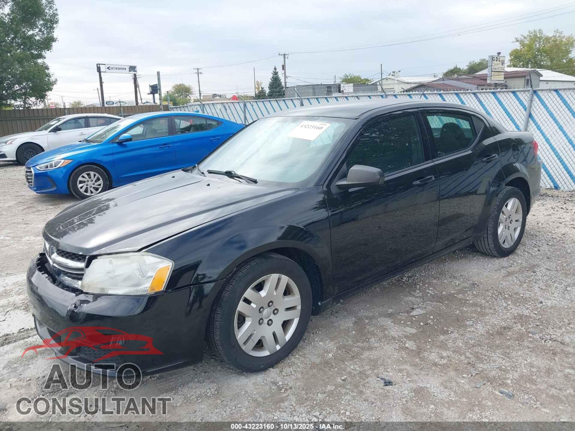 DODGE AVENGER 2012 - 1C3CDZAB1CN157697