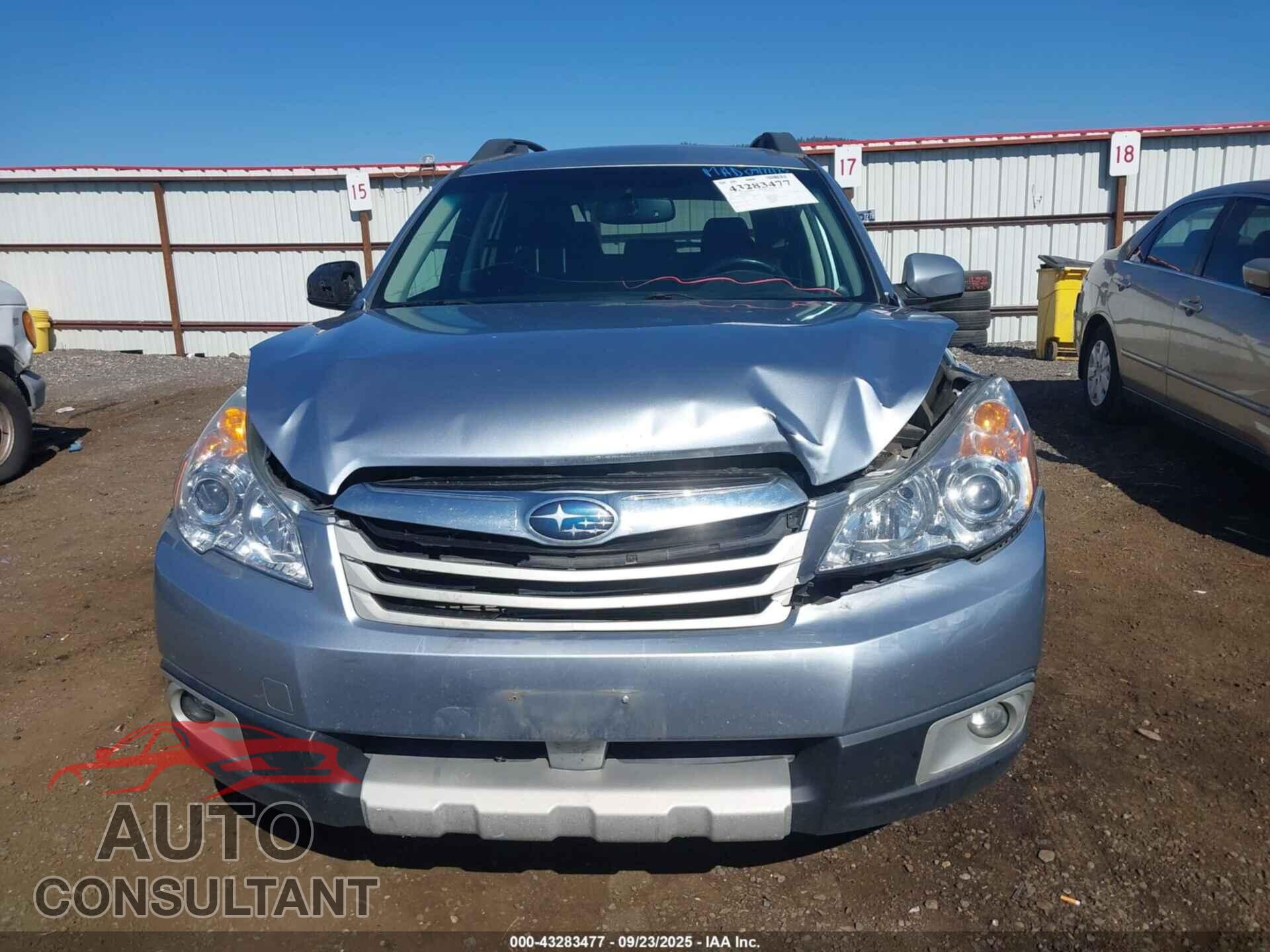 SUBARU OUTBACK 2012 - 4S4BRBKC9C3287239