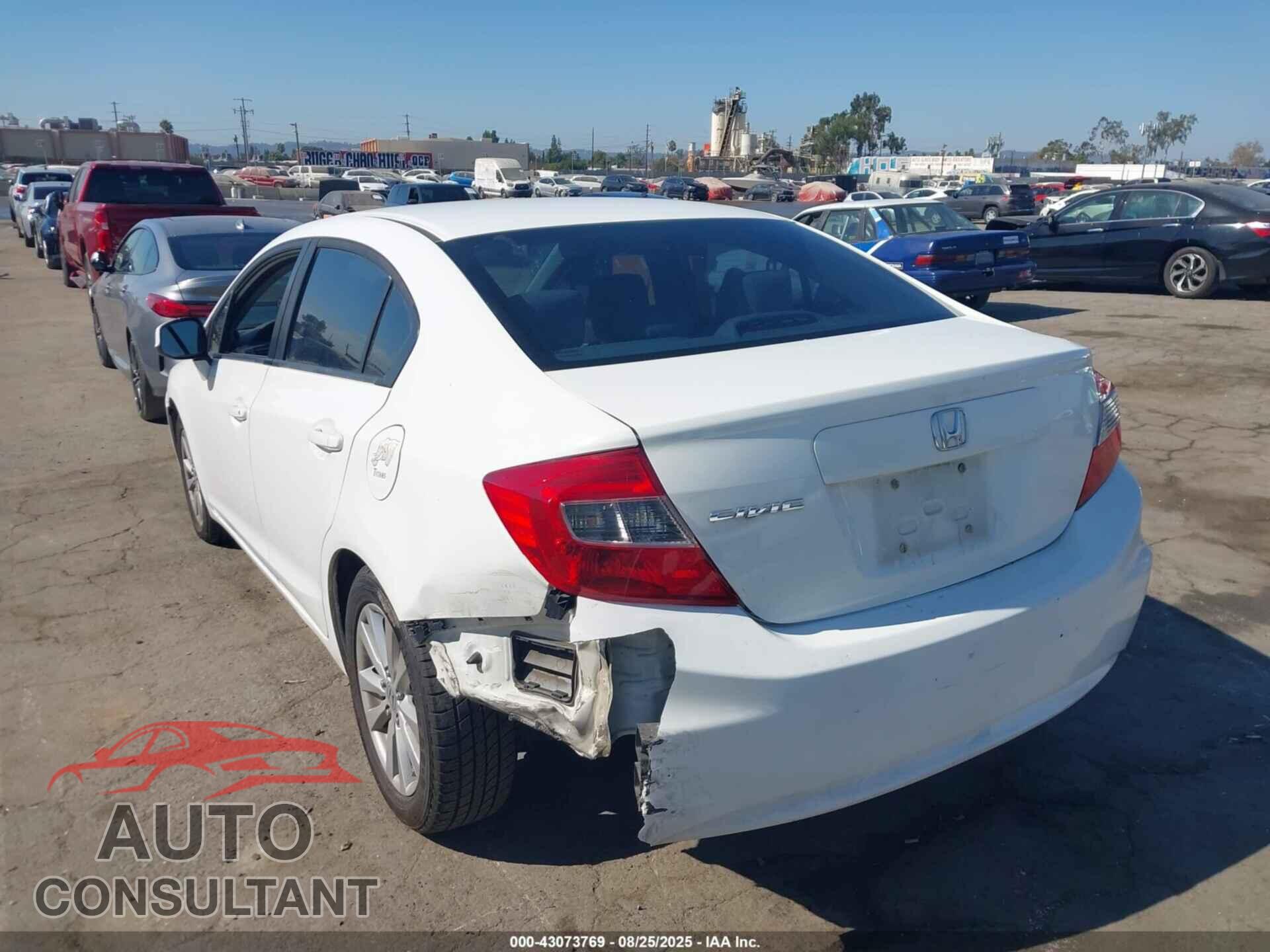 HONDA CIVIC 2012 - 19XFB2F87CE387901