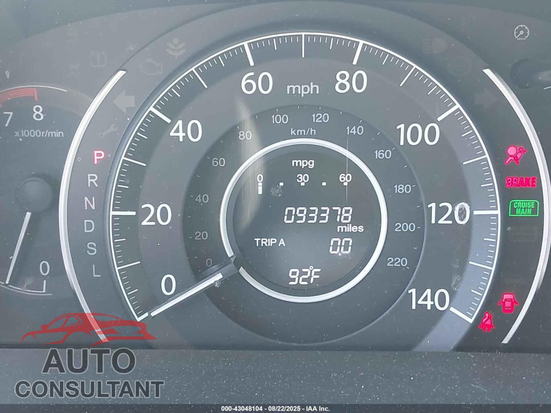 HONDA CR-V 2016 - 5J6RM4H58GL004948