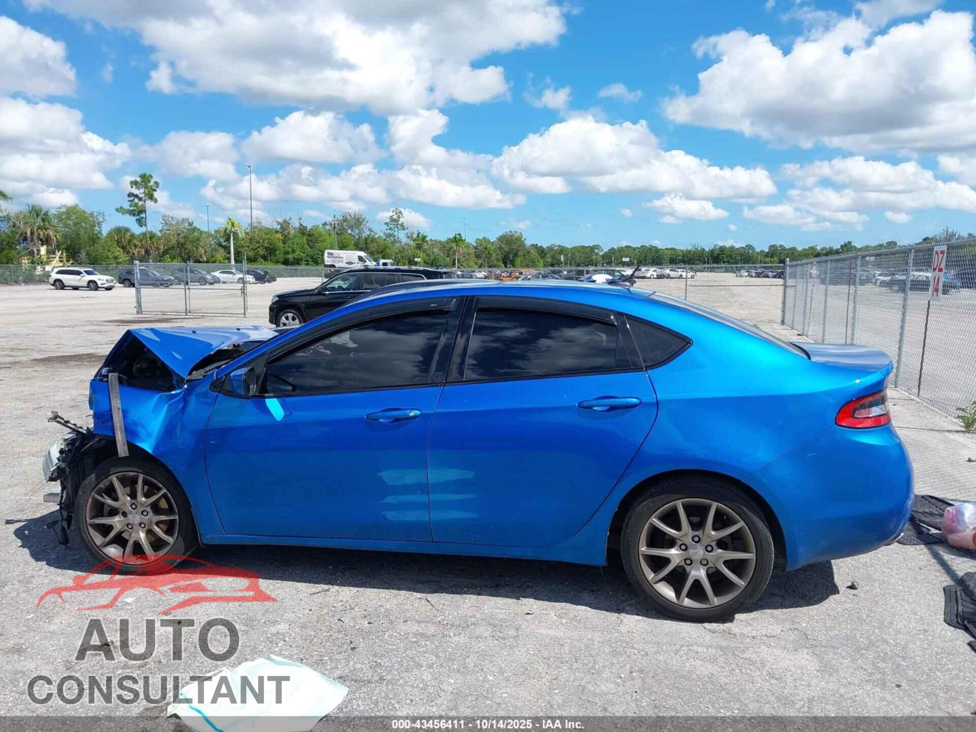 DODGE DART 2015 - 1C3CDFBB5FD225037