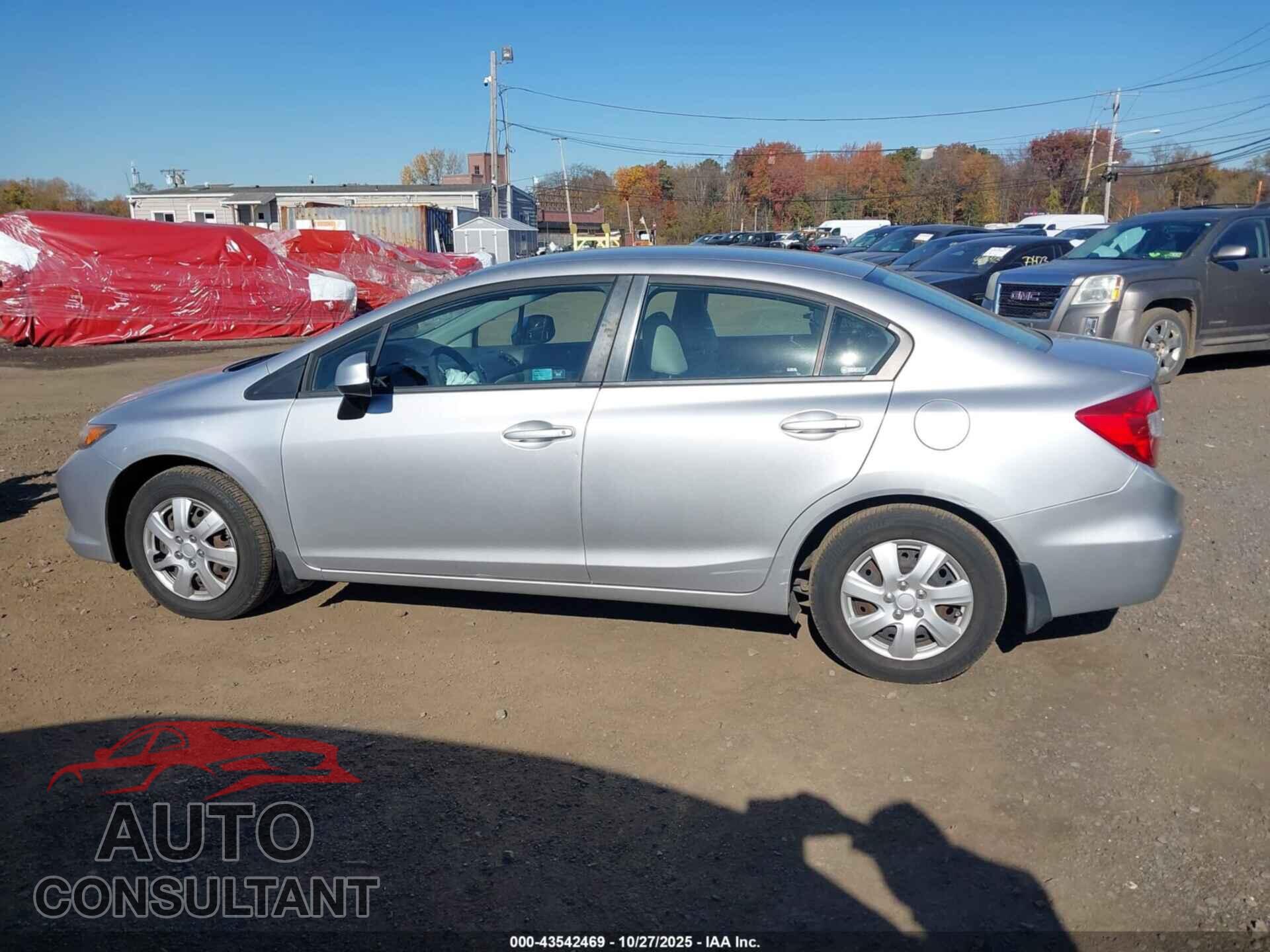 HONDA CIVIC 2012 - 19XFB2F50CE321762