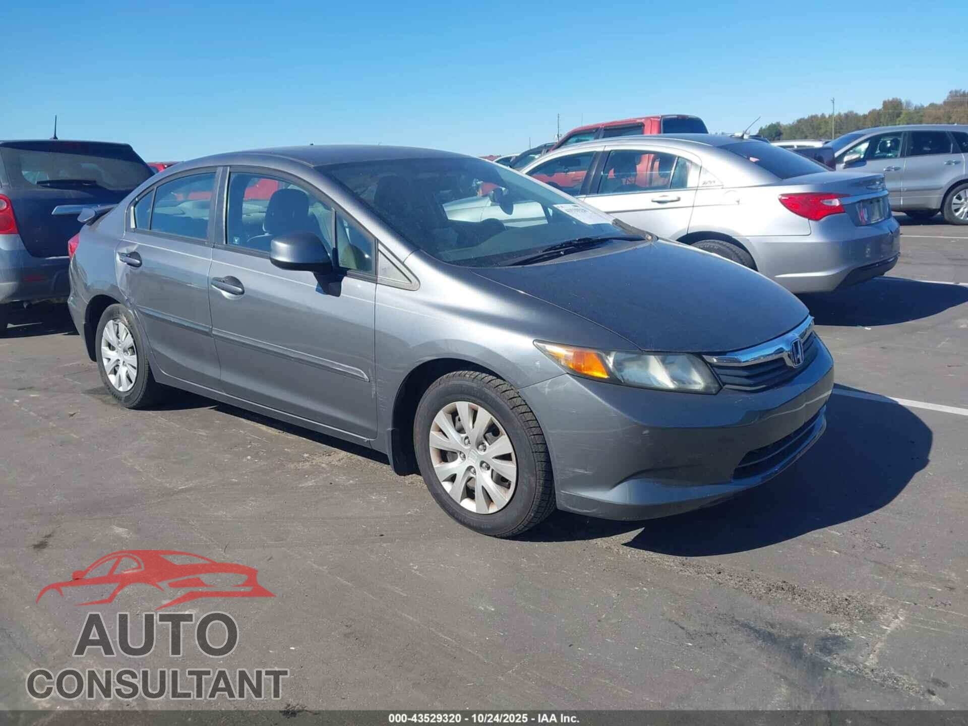 HONDA CIVIC 2012 - 19XFB2F57CE007137