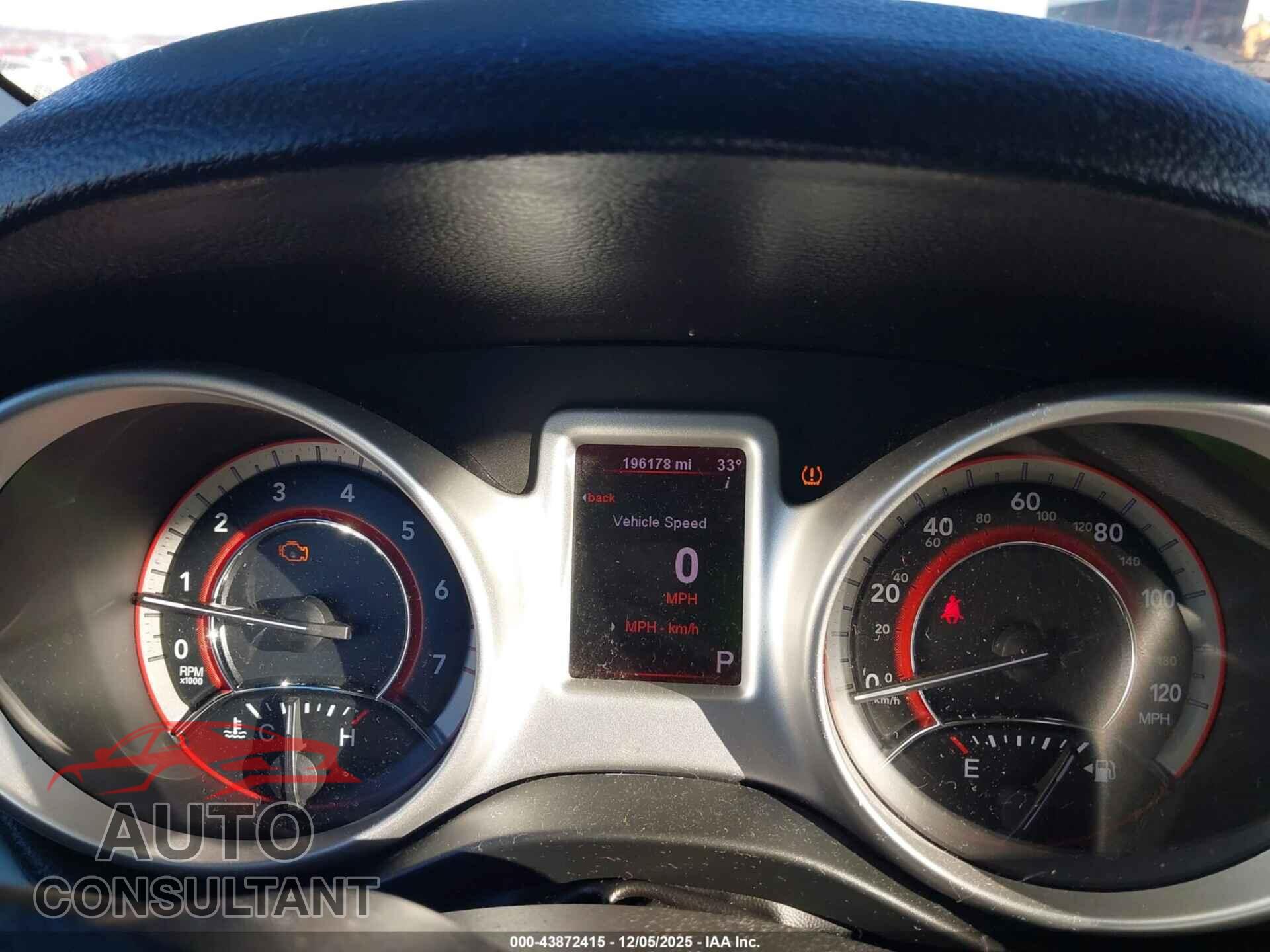 DODGE JOURNEY 2012 - 3C4PDCBGXCT187253