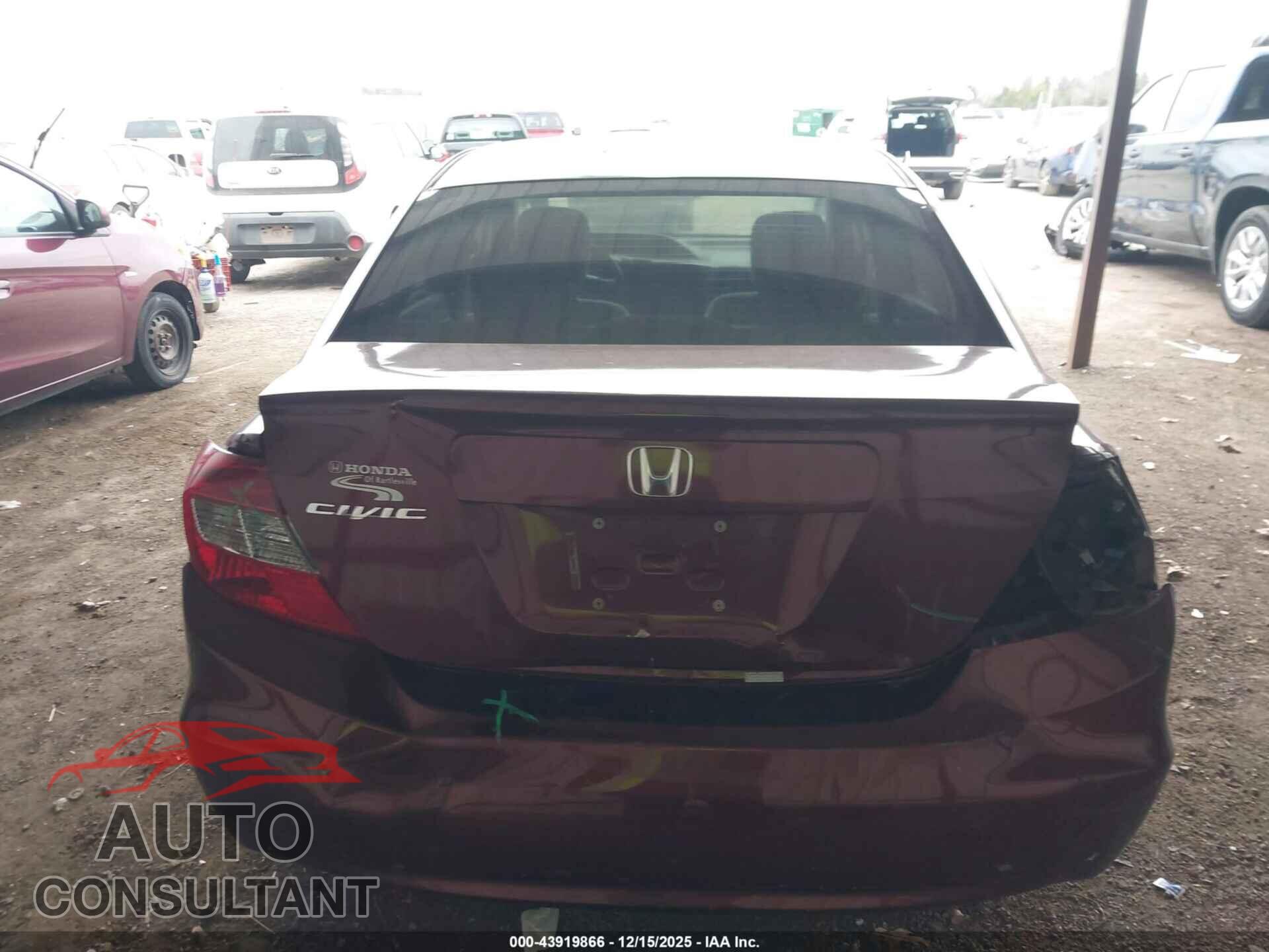 HONDA CIVIC 2012 - 2HGFB2F50CH536564