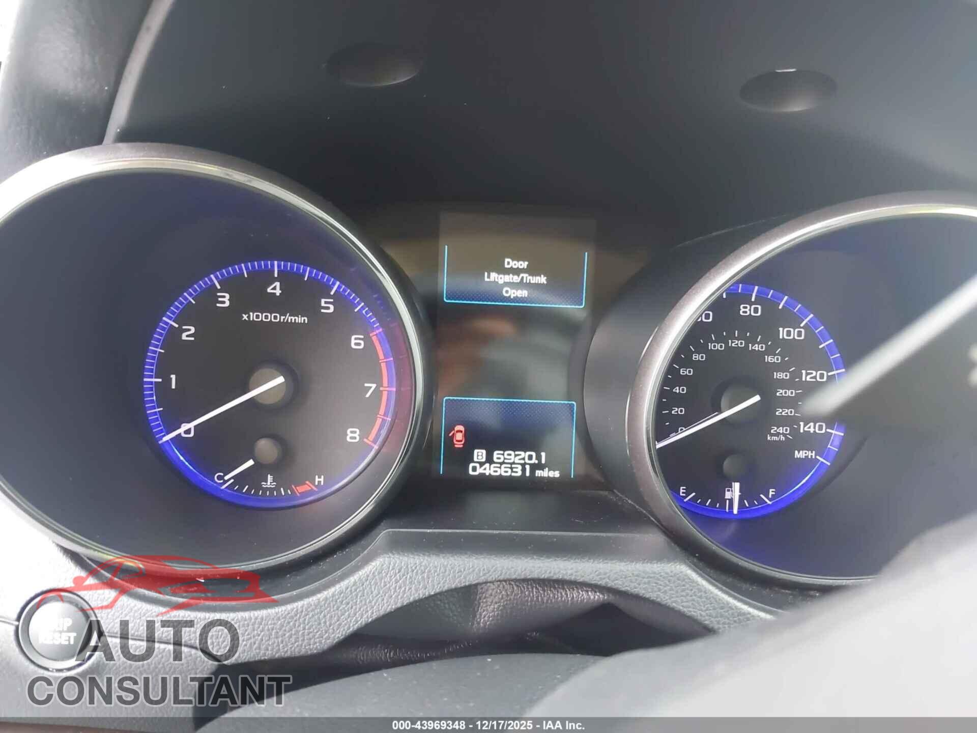 SUBARU OUTBACK 2015 - 4S4BSBNC3F3312947