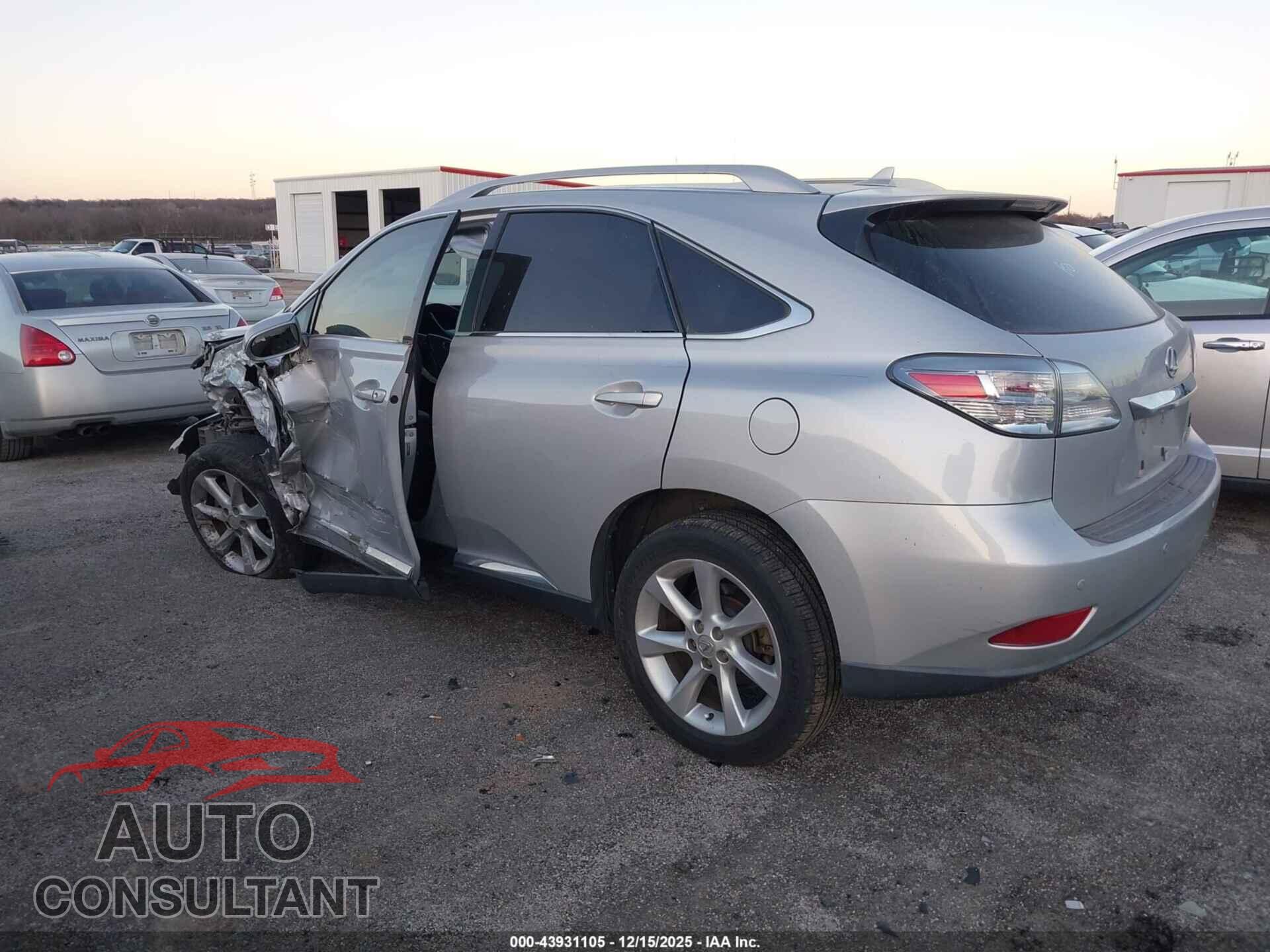 LEXUS RX 350 2012 - 2T2ZK1BA2CC066620