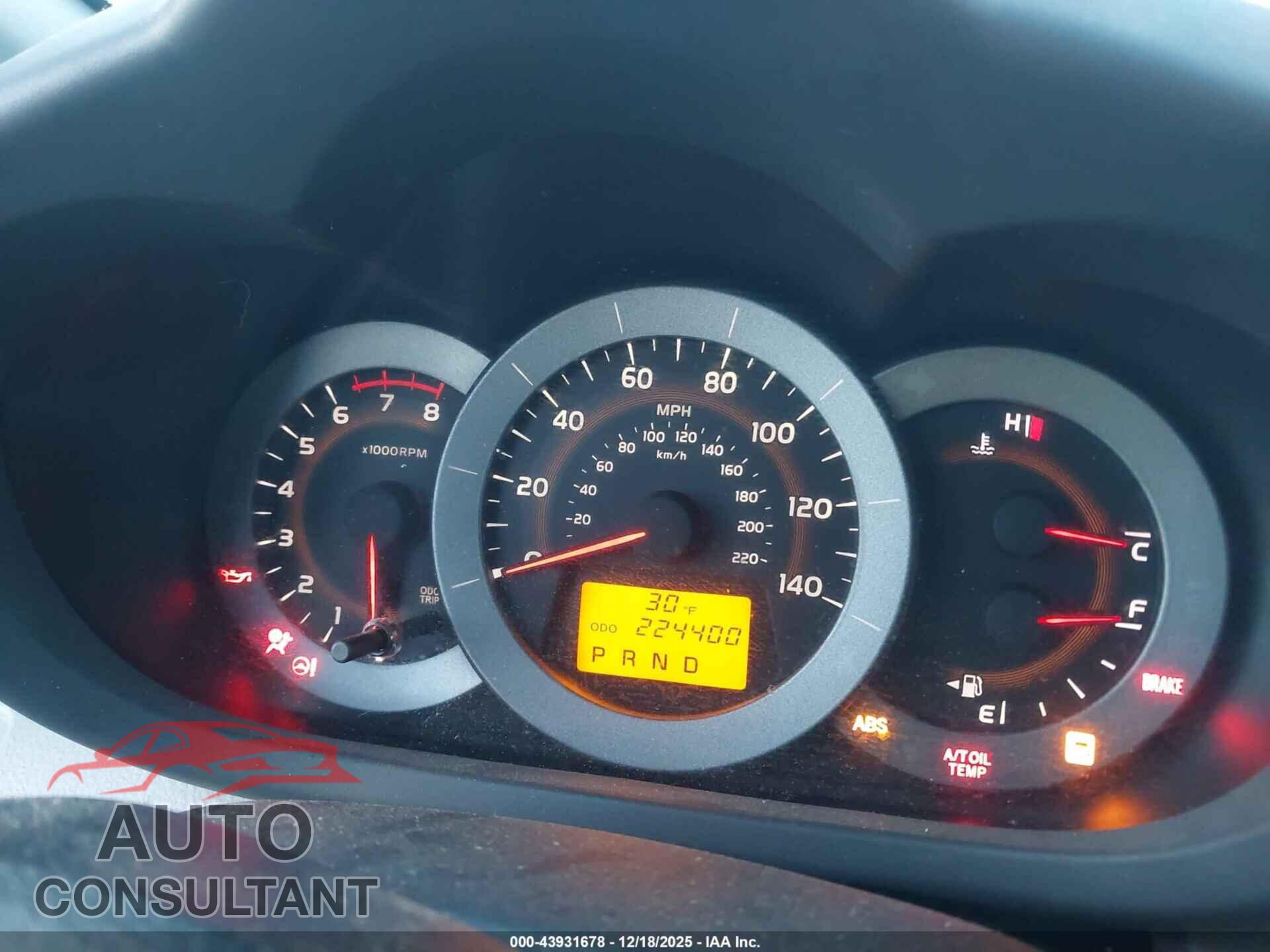TOYOTA RAV4 2011 - 2T3DF4DV1BW101656
