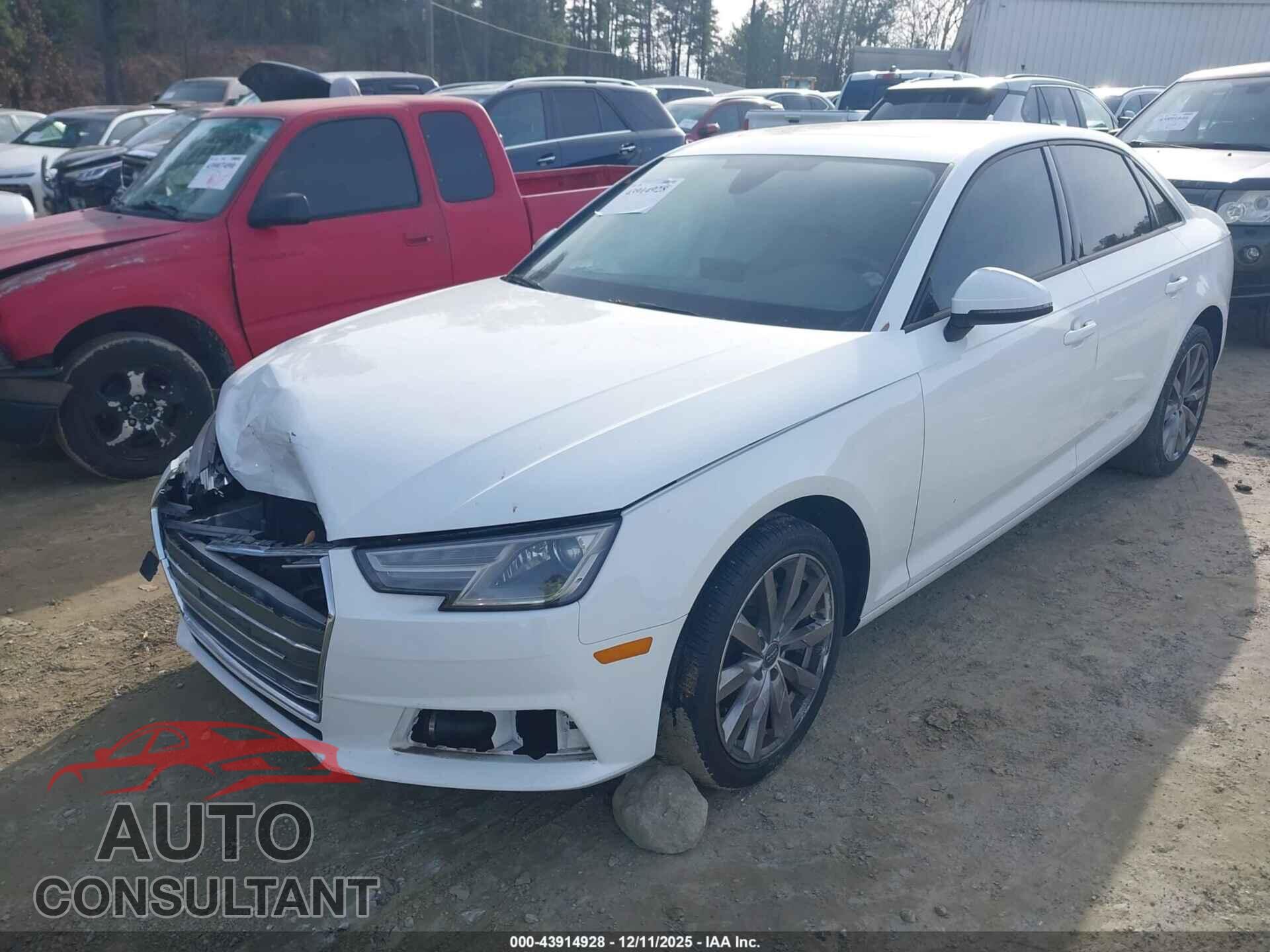 AUDI A4 2017 - WAUGMAF43HA146110