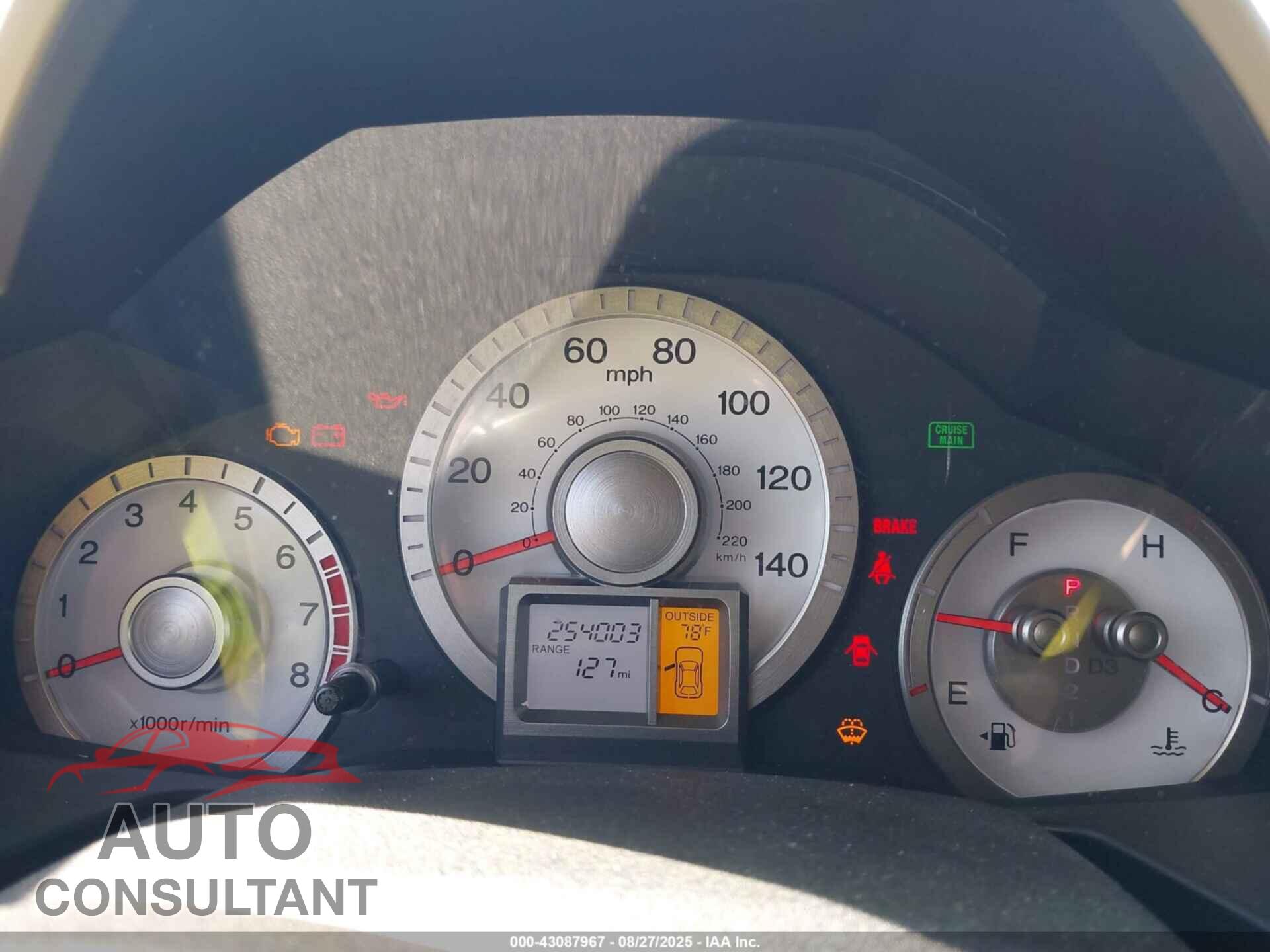 HONDA PILOT 2009 - 5FNYF48629B016801