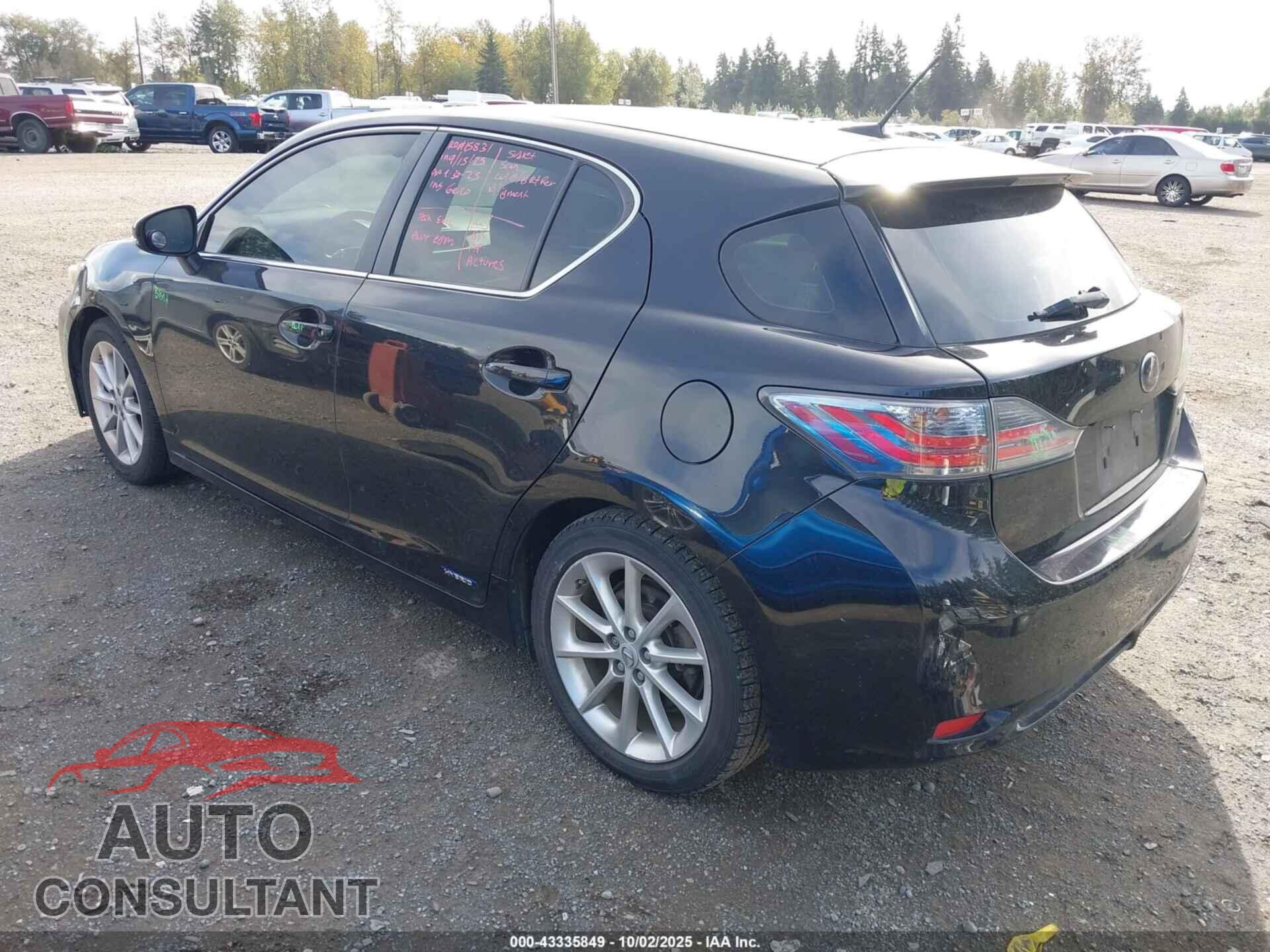 LEXUS CT 200H 2013 - JTHKD5BH2D2155218