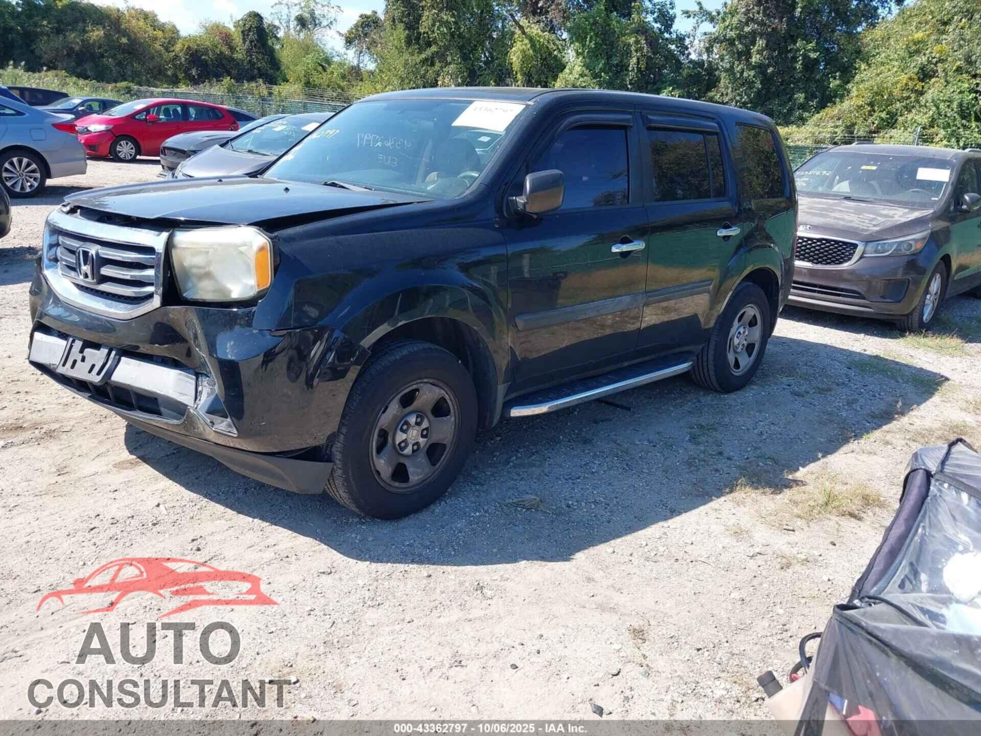 HONDA PILOT 2013 - 5FNYF4H25DB064296