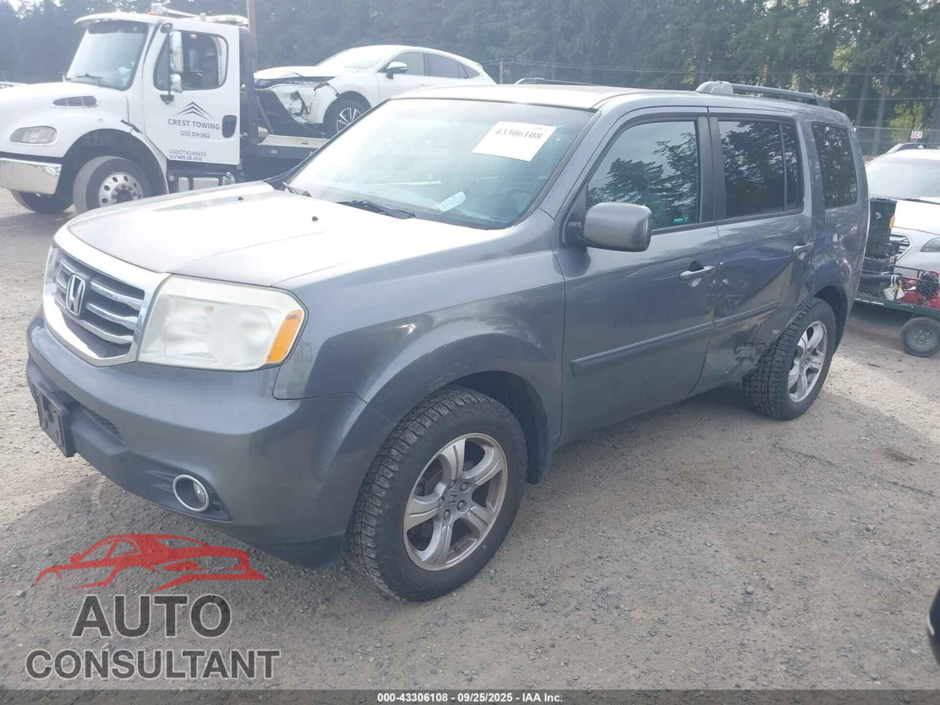 HONDA PILOT 2012 - 5FNYF4H44CB001044