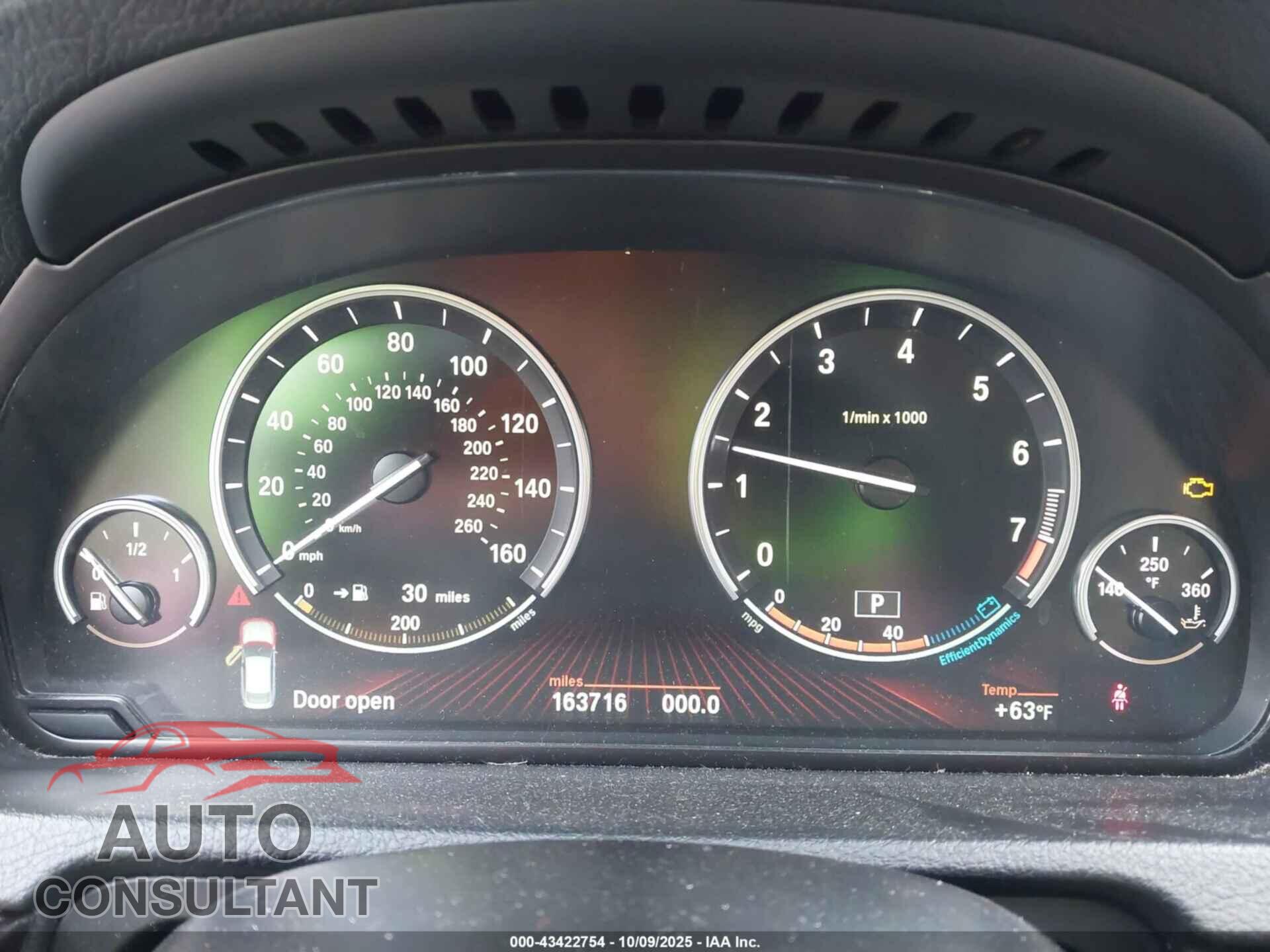 BMW 550I GRAN TURISMO 2011 - WBASP4C59BC341639
