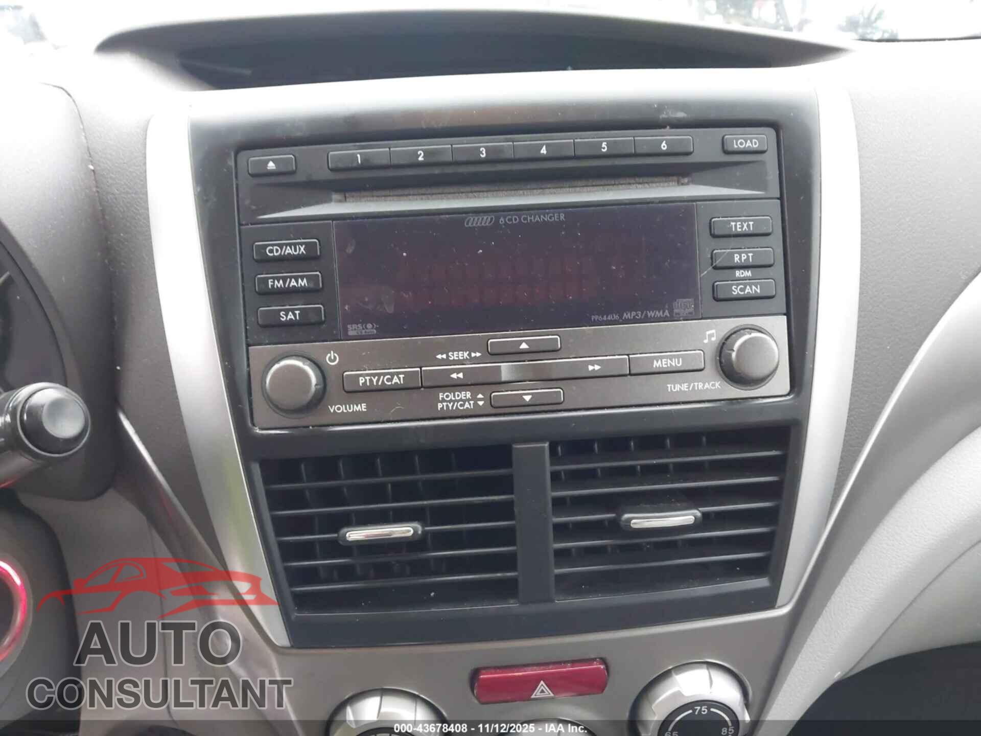 SUBARU FORESTER 2010 - JF2SH6DC8AH787681