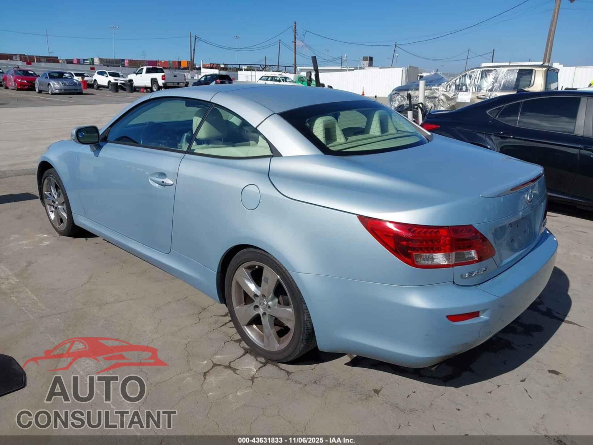 LEXUS IS 350C 2010 - JTHFE2C26A2503198