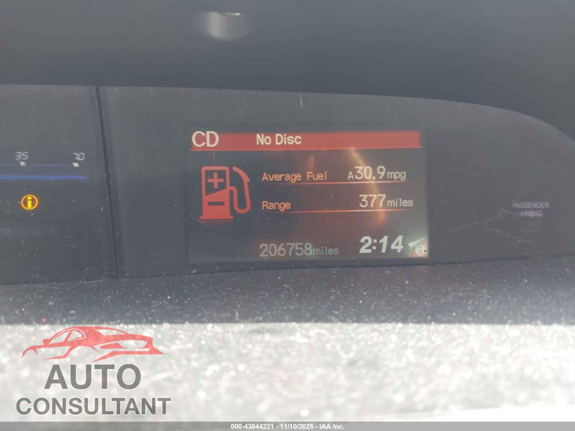 HONDA CIVIC 2012 - 2HGFB2F54CH500859