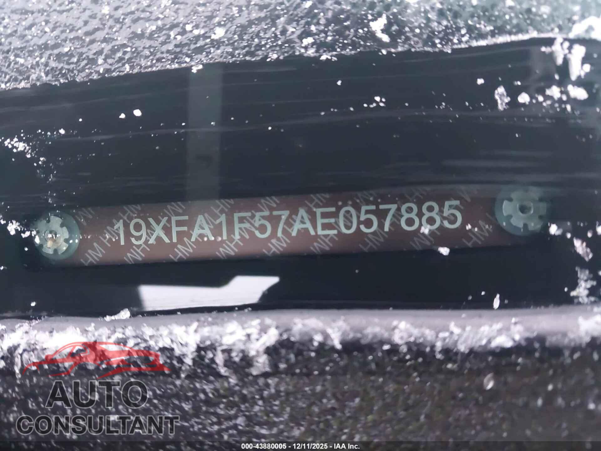 HONDA CIVIC 2010 - 19XFA1F57AE057885