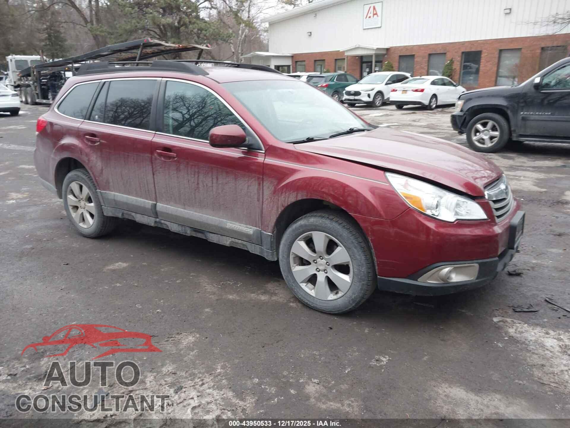 SUBARU OUTBACK 2012 - 4S4BRBCC2C3229388